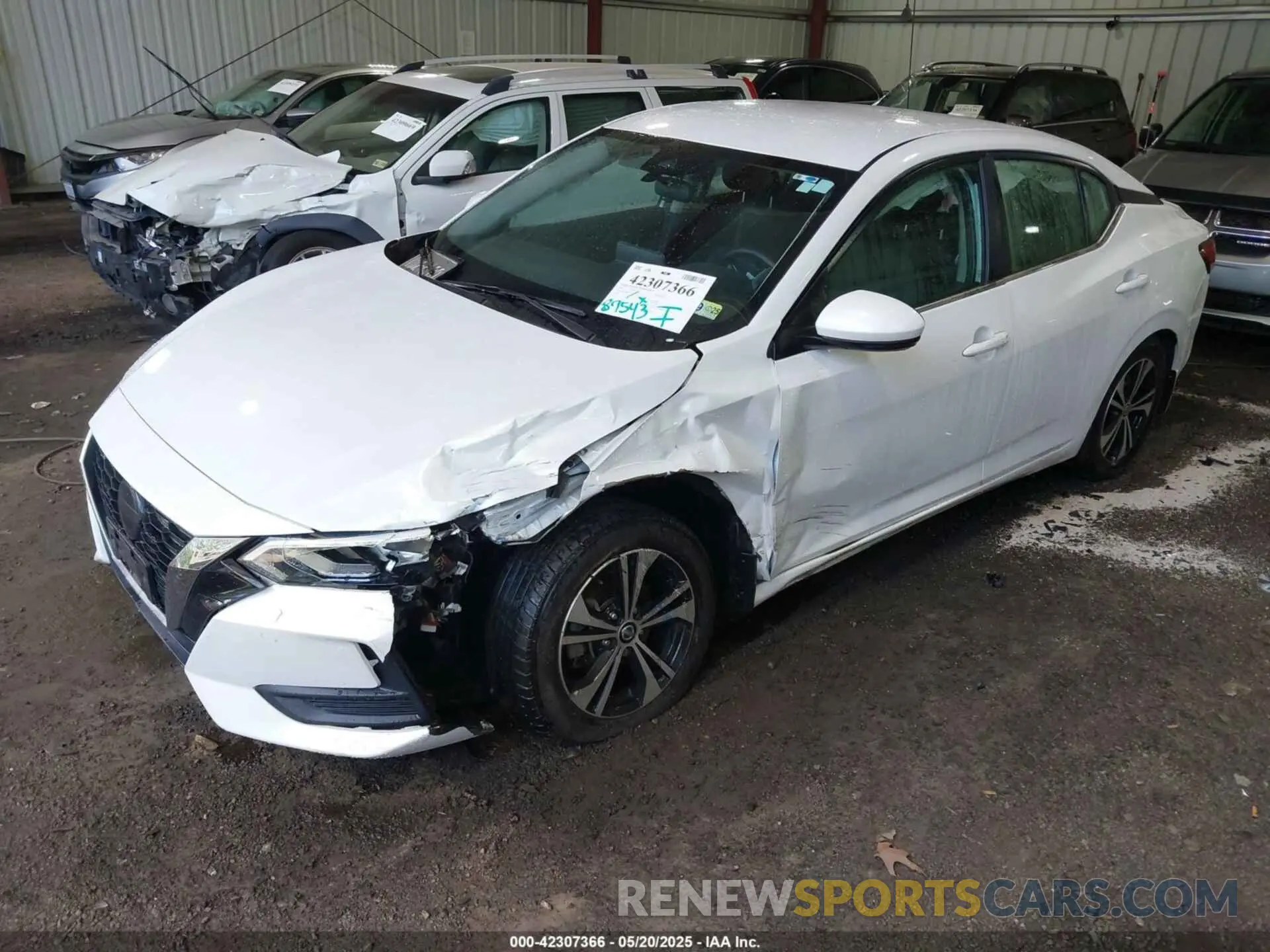 2 fotografías del automóvil dañado 3N1AB8CV5LY267359 NISSAN SENTRA 2020