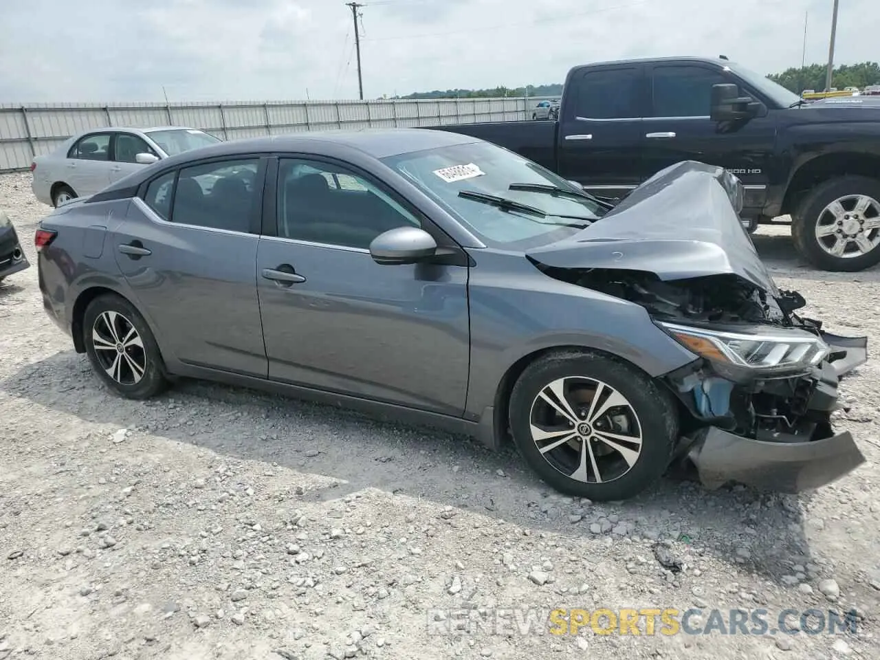 4 fotografías del automóvil dañado 3N1AB8CV5LY267815 NISSAN SENTRA 2020