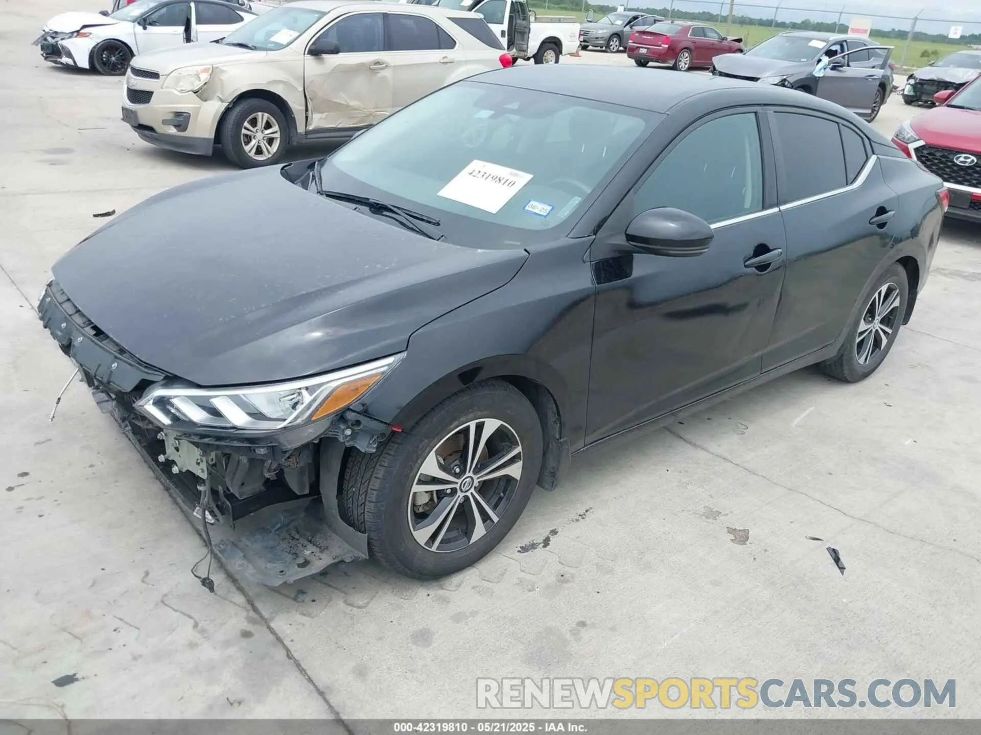 2 fotografías del automóvil dañado 3N1AB8CV5LY271394 NISSAN SENTRA 2020