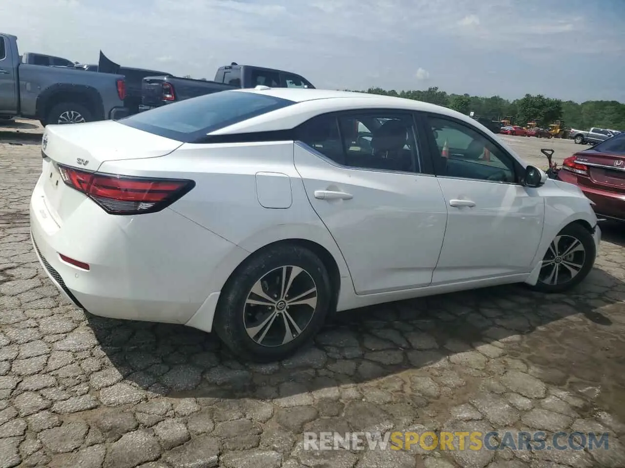 3 fotografías del automóvil dañado 3N1AB8CV5LY278071 NISSAN SENTRA 2020