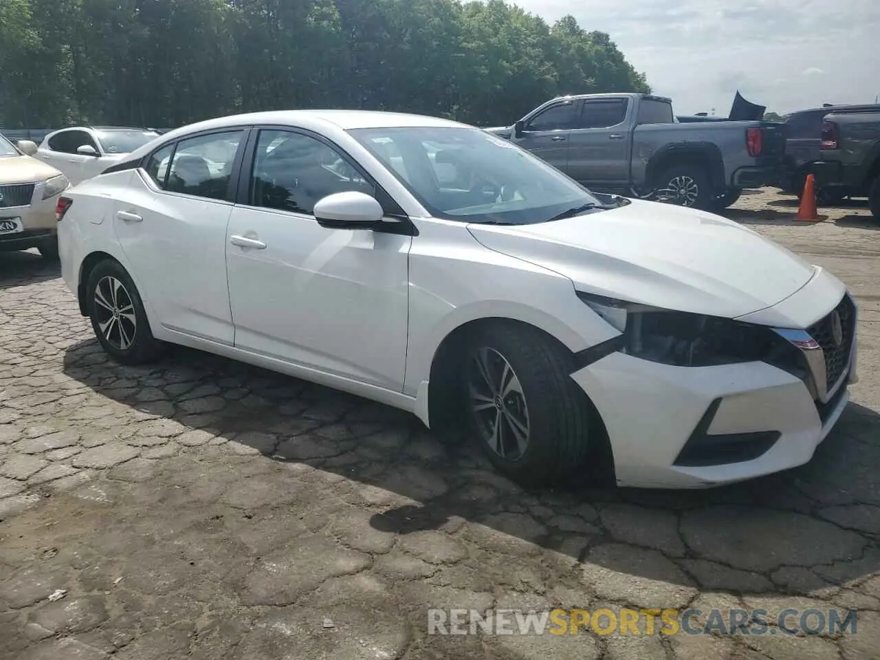 4 fotografías del automóvil dañado 3N1AB8CV5LY278071 NISSAN SENTRA 2020