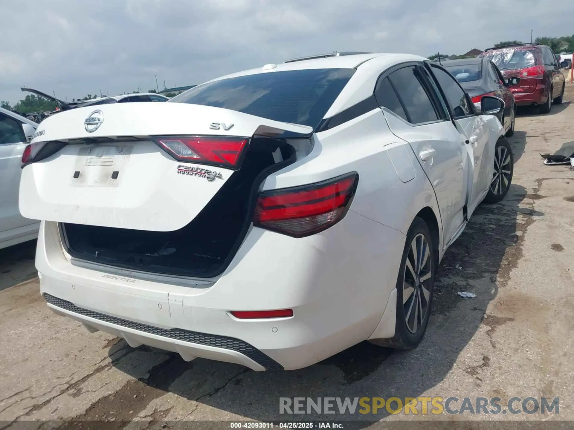 4 fotografías del automóvil dañado 3N1AB8CV5LY312543 NISSAN SENTRA 2020