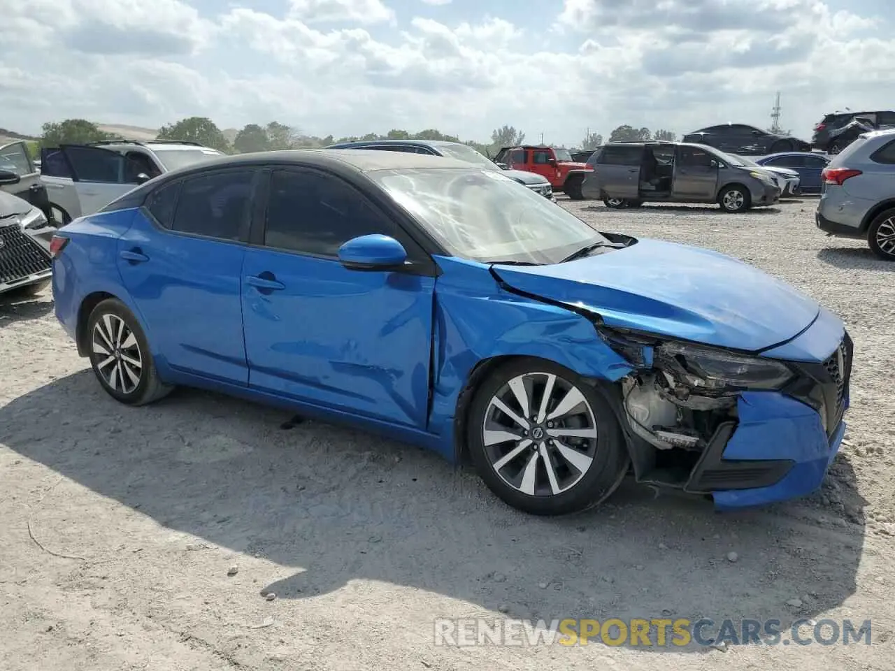 4 fotografías del automóvil dañado 3N1AB8CV6LY208675 NISSAN SENTRA 2020