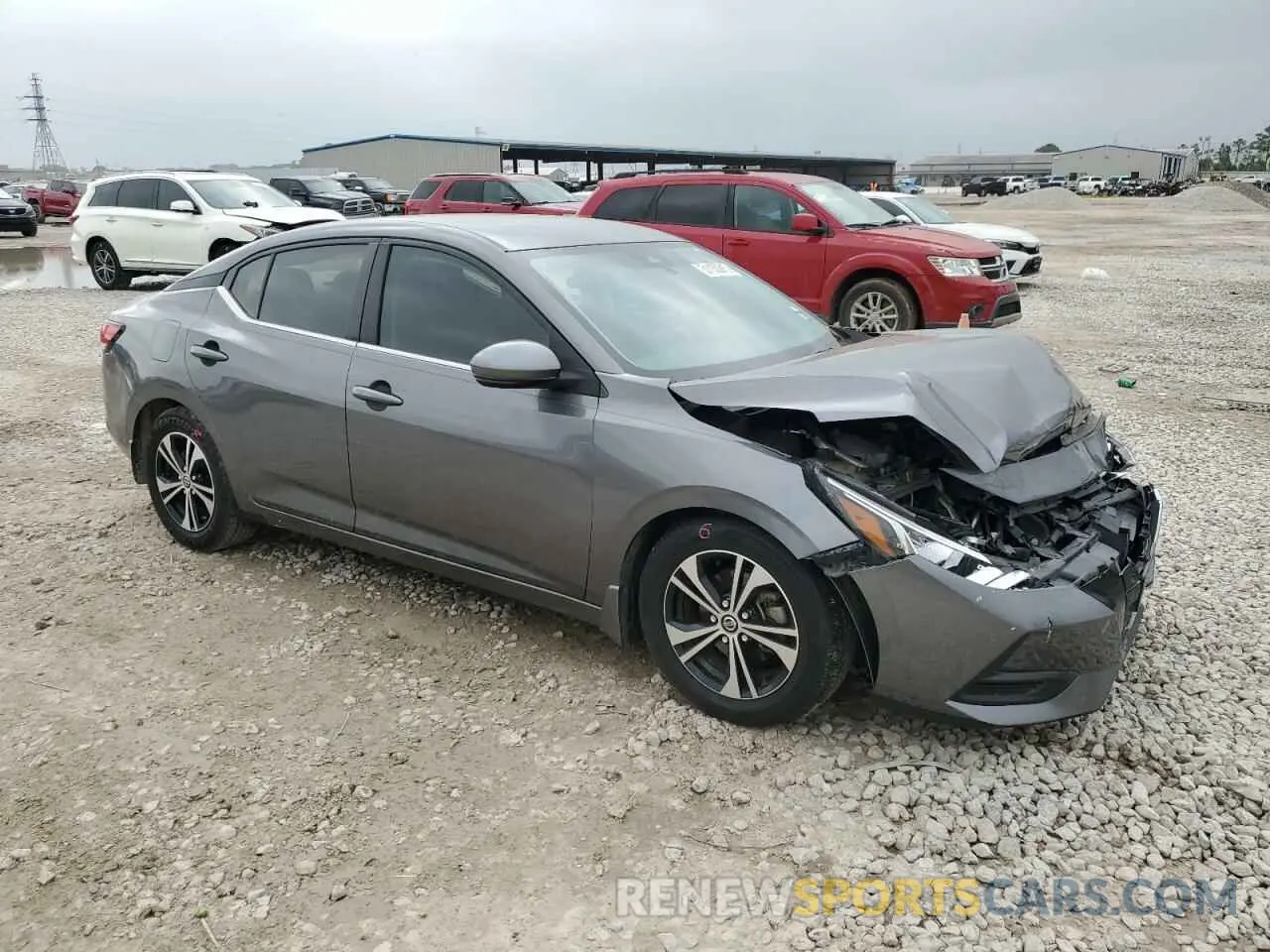 4 fotografías del automóvil dañado 3N1AB8CV6LY209082 NISSAN SENTRA 2020
