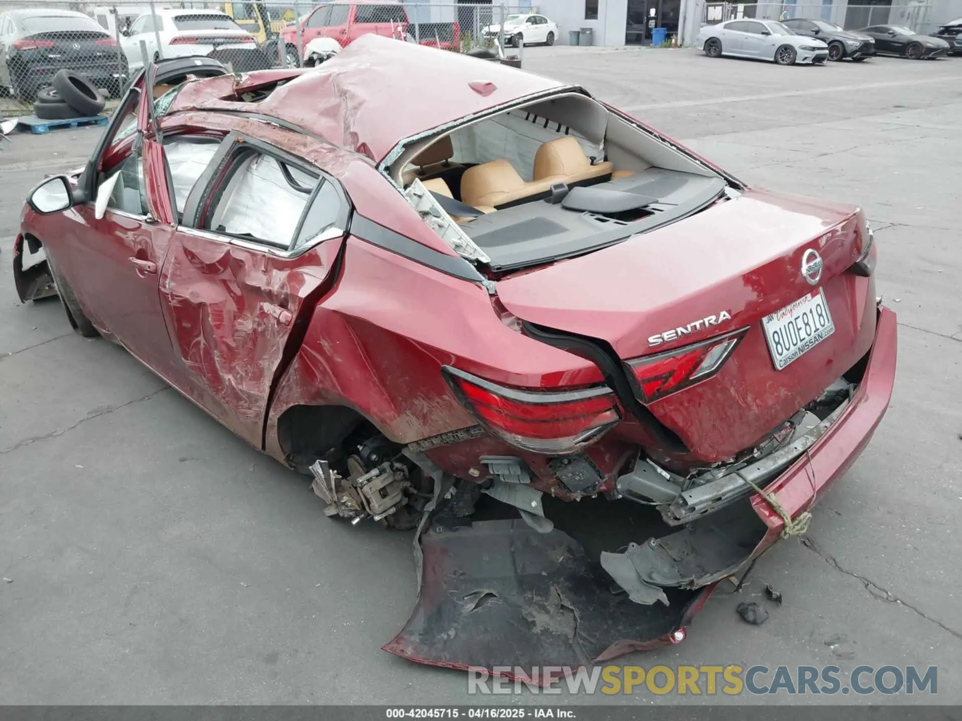 3 fotografías del automóvil dañado 3N1AB8CV6LY219529 NISSAN SENTRA 2020