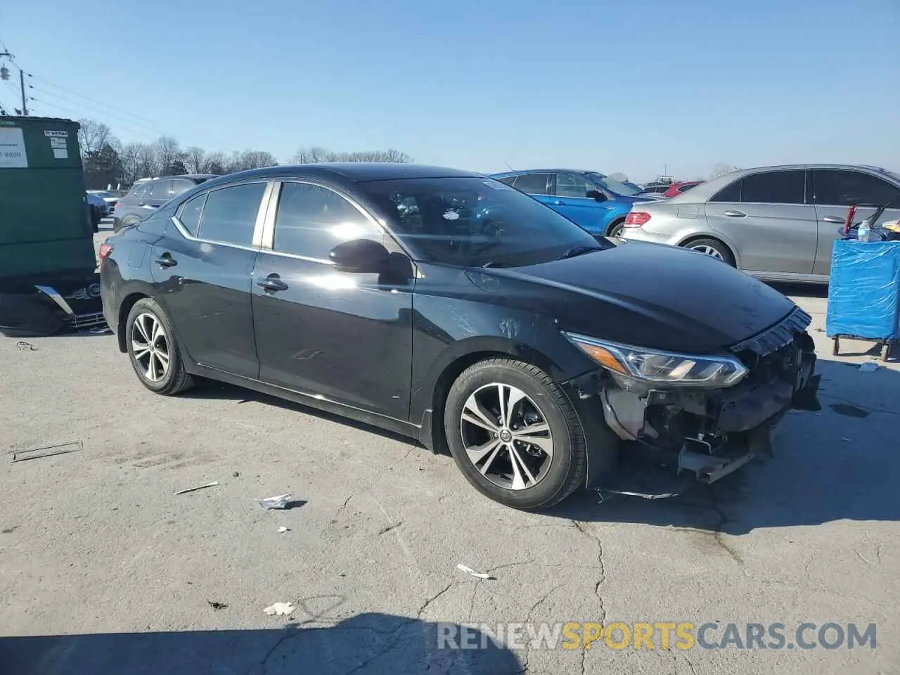 4 fotografías del automóvil dañado 3N1AB8CV6LY231437 NISSAN SENTRA 2020