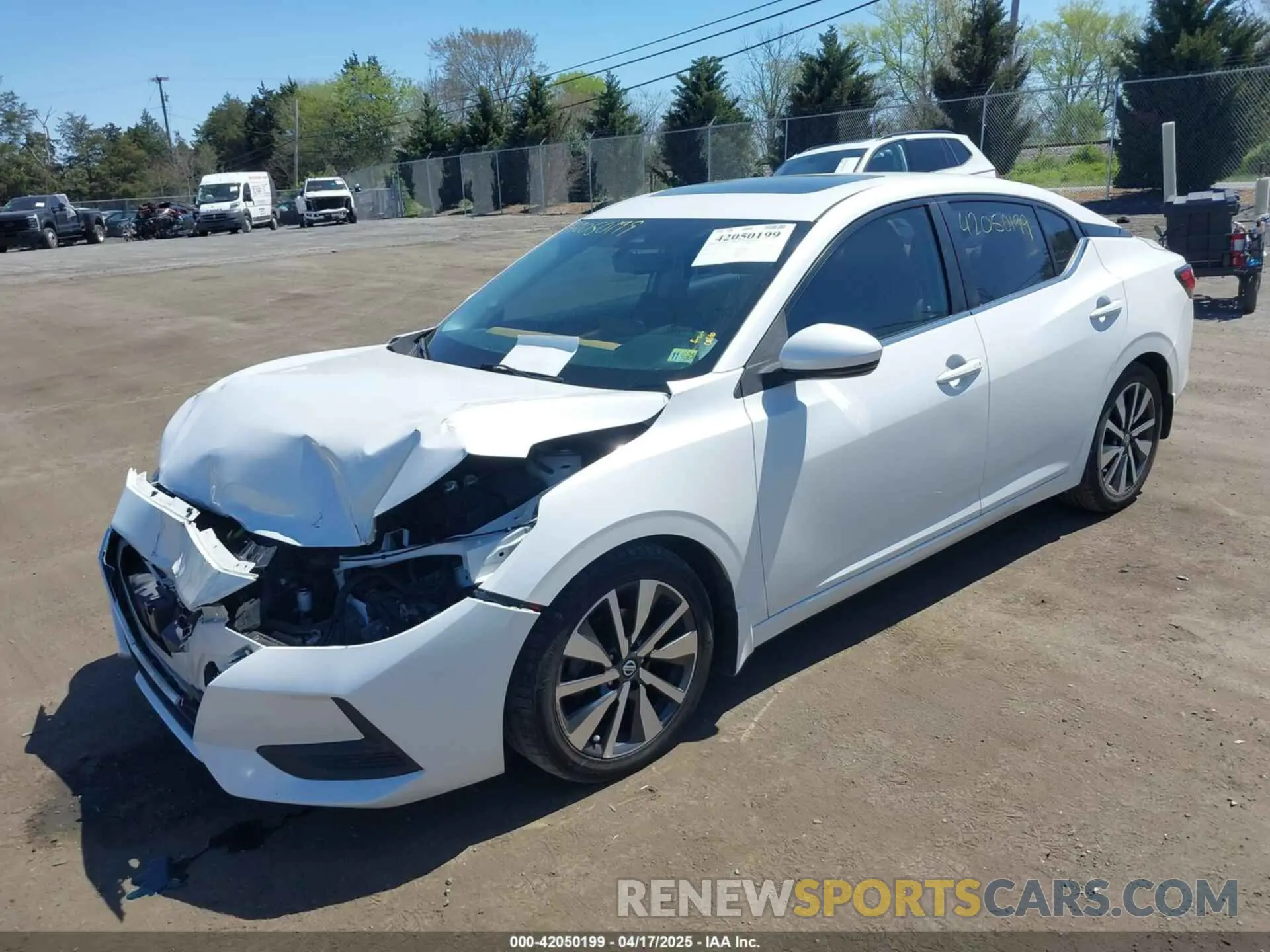2 fotografías del automóvil dañado 3N1AB8CV6LY291623 NISSAN SENTRA 2020