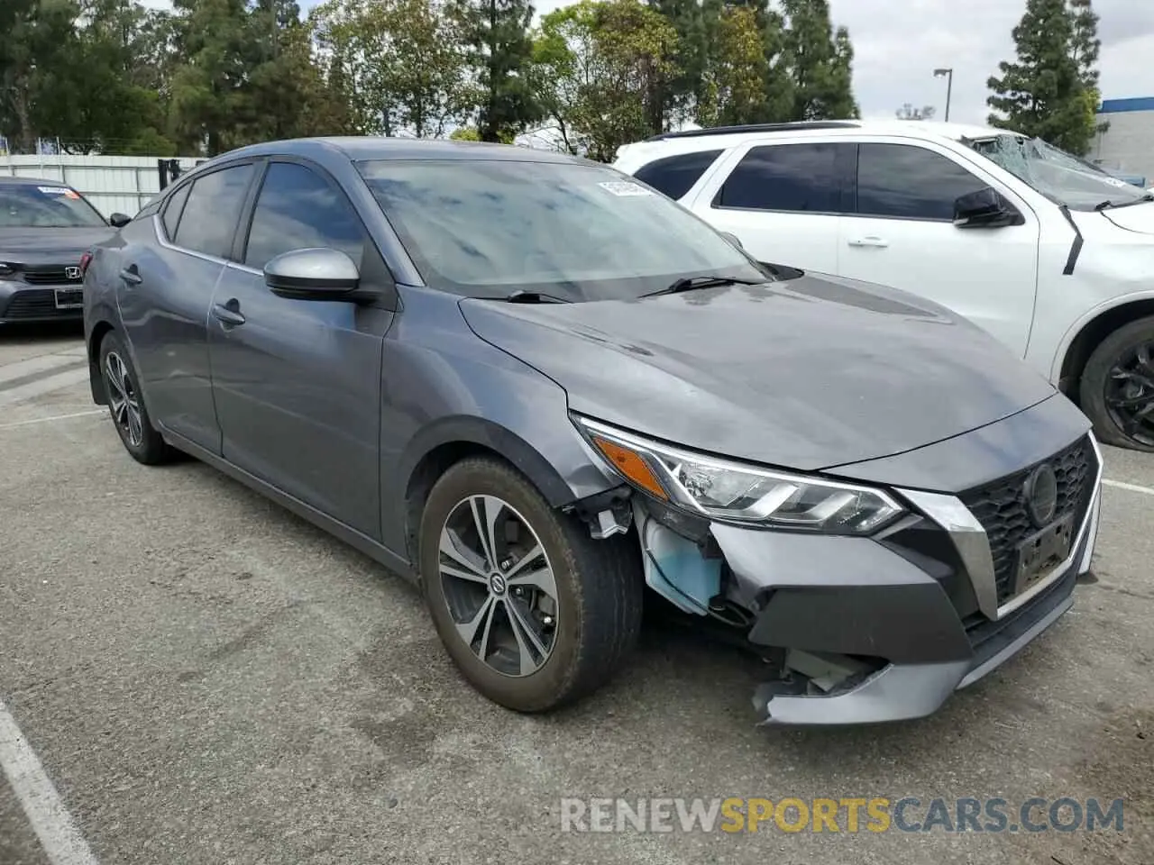 4 fotografías del automóvil dañado 3N1AB8CV6LY304726 NISSAN SENTRA 2020