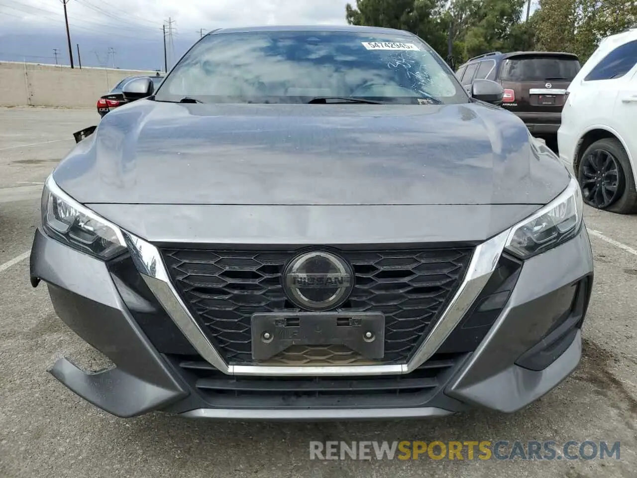 5 fotografías del automóvil dañado 3N1AB8CV6LY304726 NISSAN SENTRA 2020