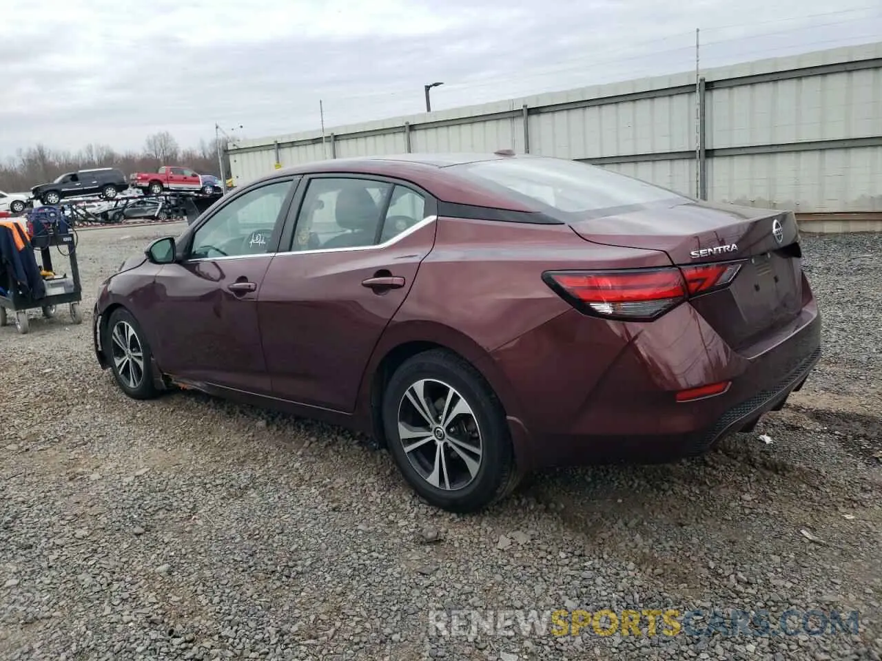 2 fotografías del automóvil dañado 3N1AB8CV7LY226571 NISSAN SENTRA 2020