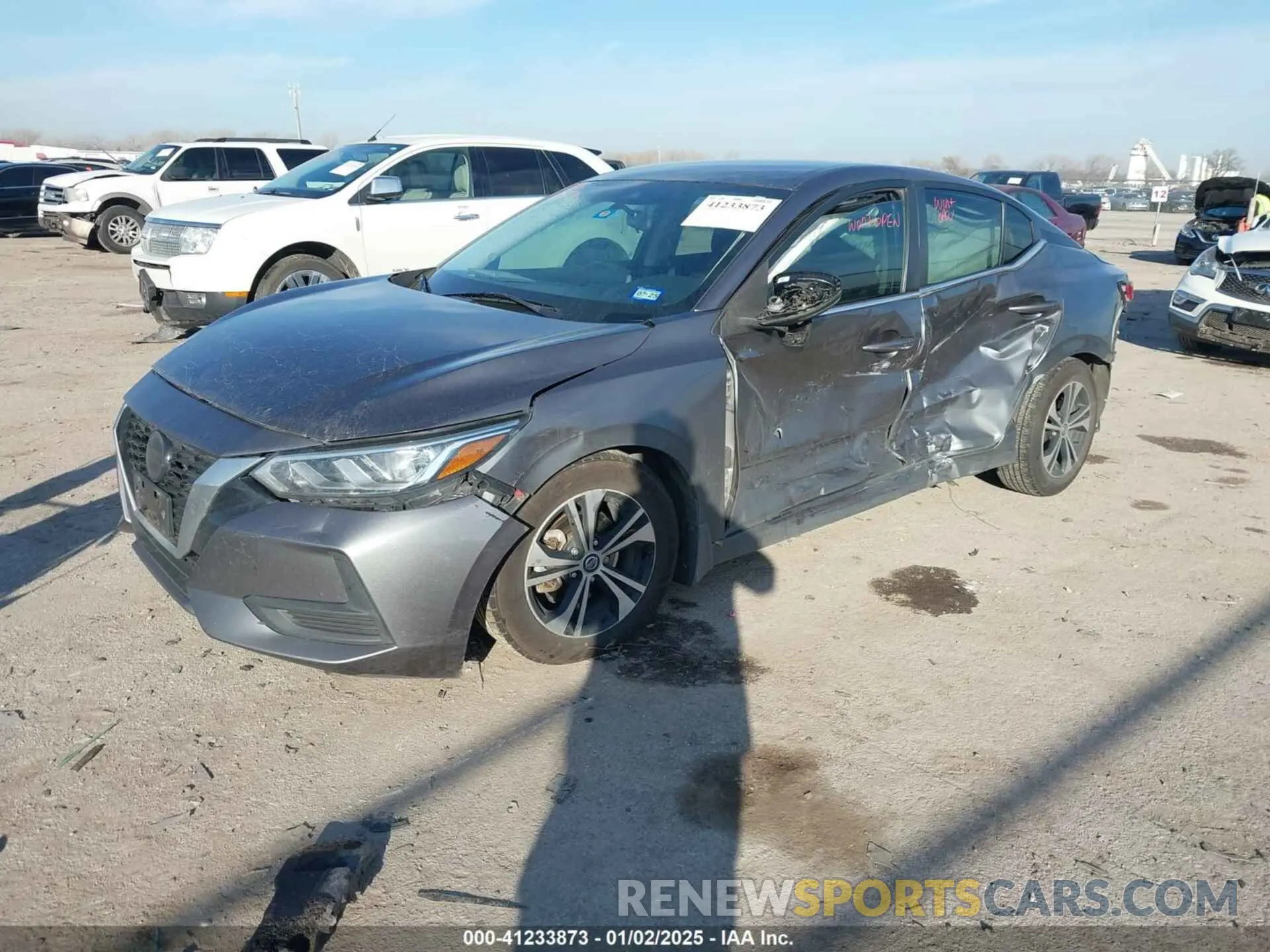 2 fotografías del automóvil dañado 3N1AB8CV7LY245301 NISSAN SENTRA 2020