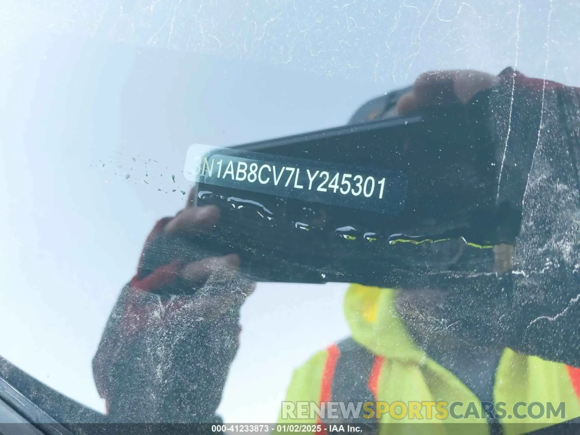 9 fotografías del automóvil dañado 3N1AB8CV7LY245301 NISSAN SENTRA 2020
