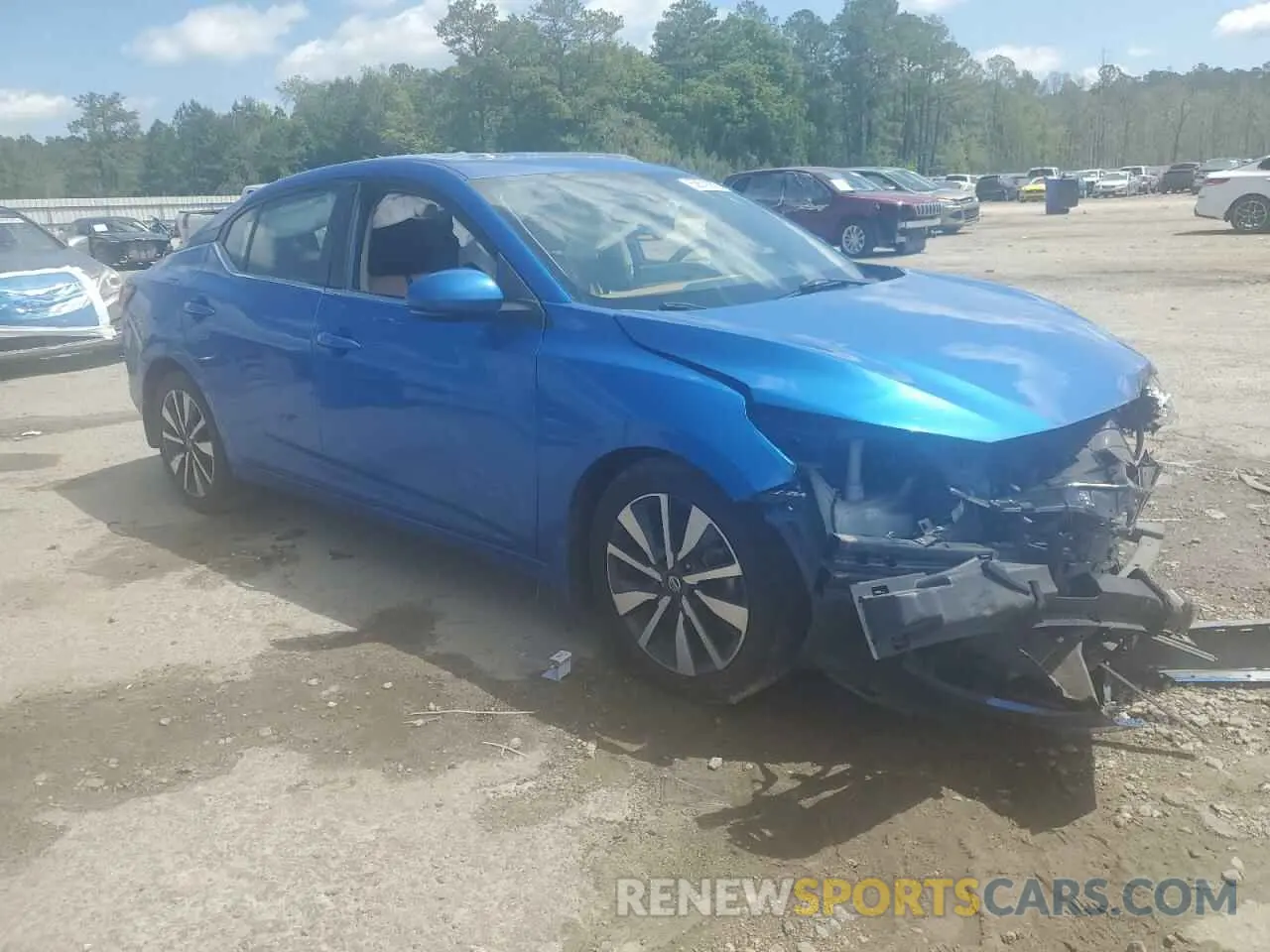 4 fotografías del automóvil dañado 3N1AB8CV7LY246481 NISSAN SENTRA 2020