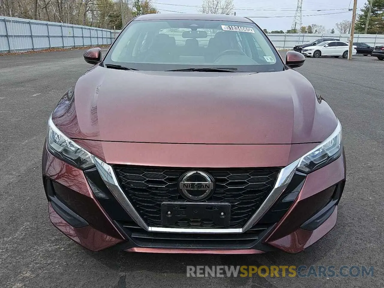 5 fotografías del automóvil dañado 3N1AB8CV8LY225641 NISSAN SENTRA 2020