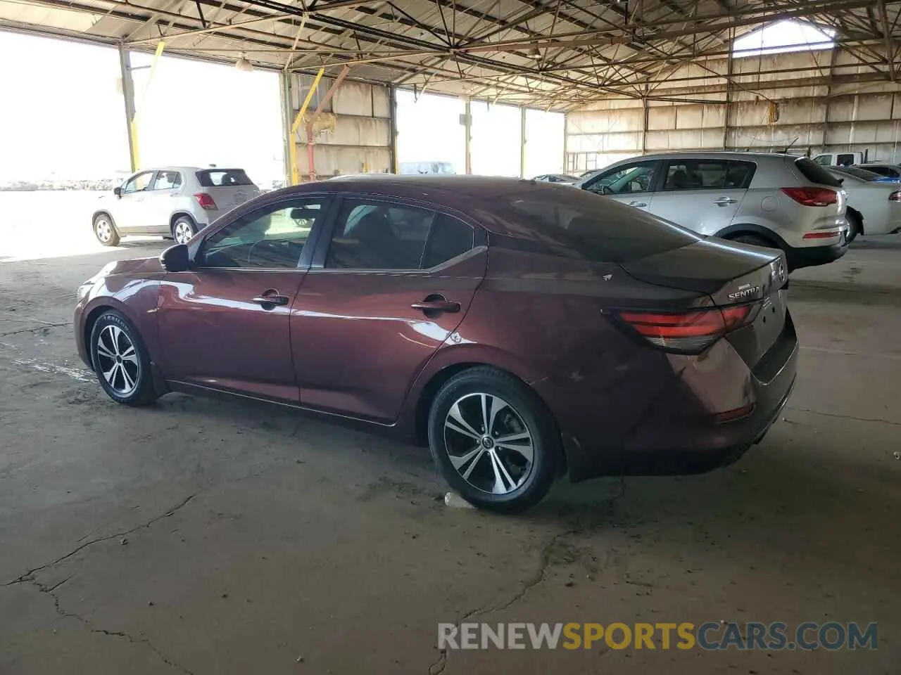 2 fotografías del automóvil dañado 3N1AB8CV8LY226093 NISSAN SENTRA 2020