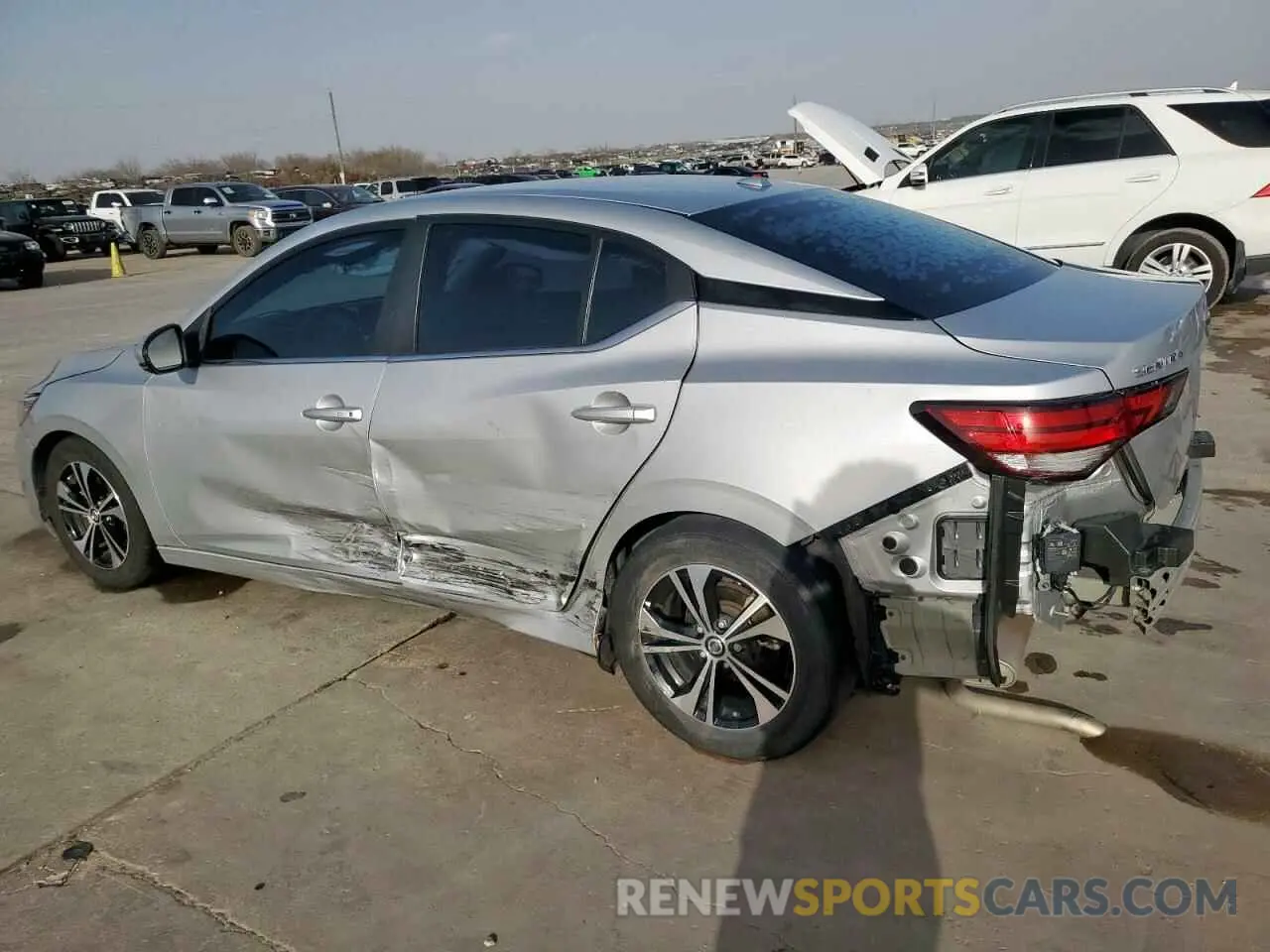 2 fotografías del automóvil dañado 3N1AB8CV8LY226191 NISSAN SENTRA 2020