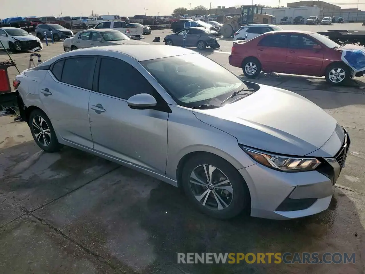4 fotografías del automóvil dañado 3N1AB8CV8LY226191 NISSAN SENTRA 2020