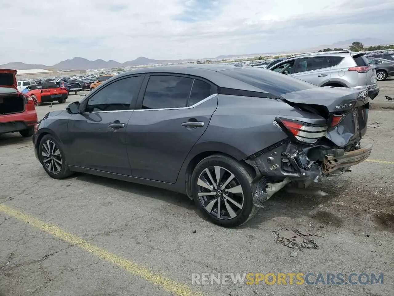 2 fotografías del automóvil dañado 3N1AB8CV8LY230483 NISSAN SENTRA 2020