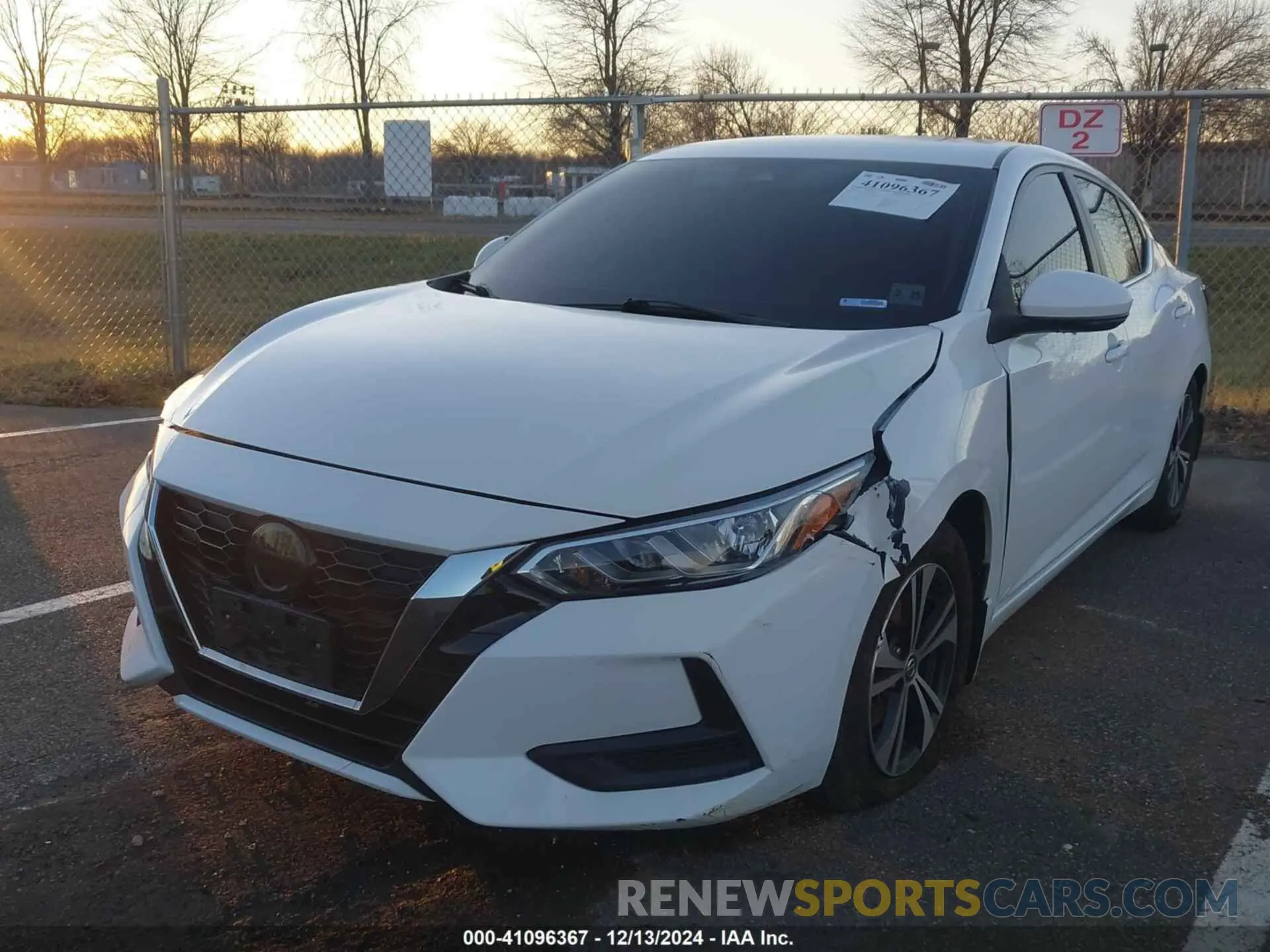 2 fotografías del automóvil dañado 3N1AB8CV8LY249499 NISSAN SENTRA 2020