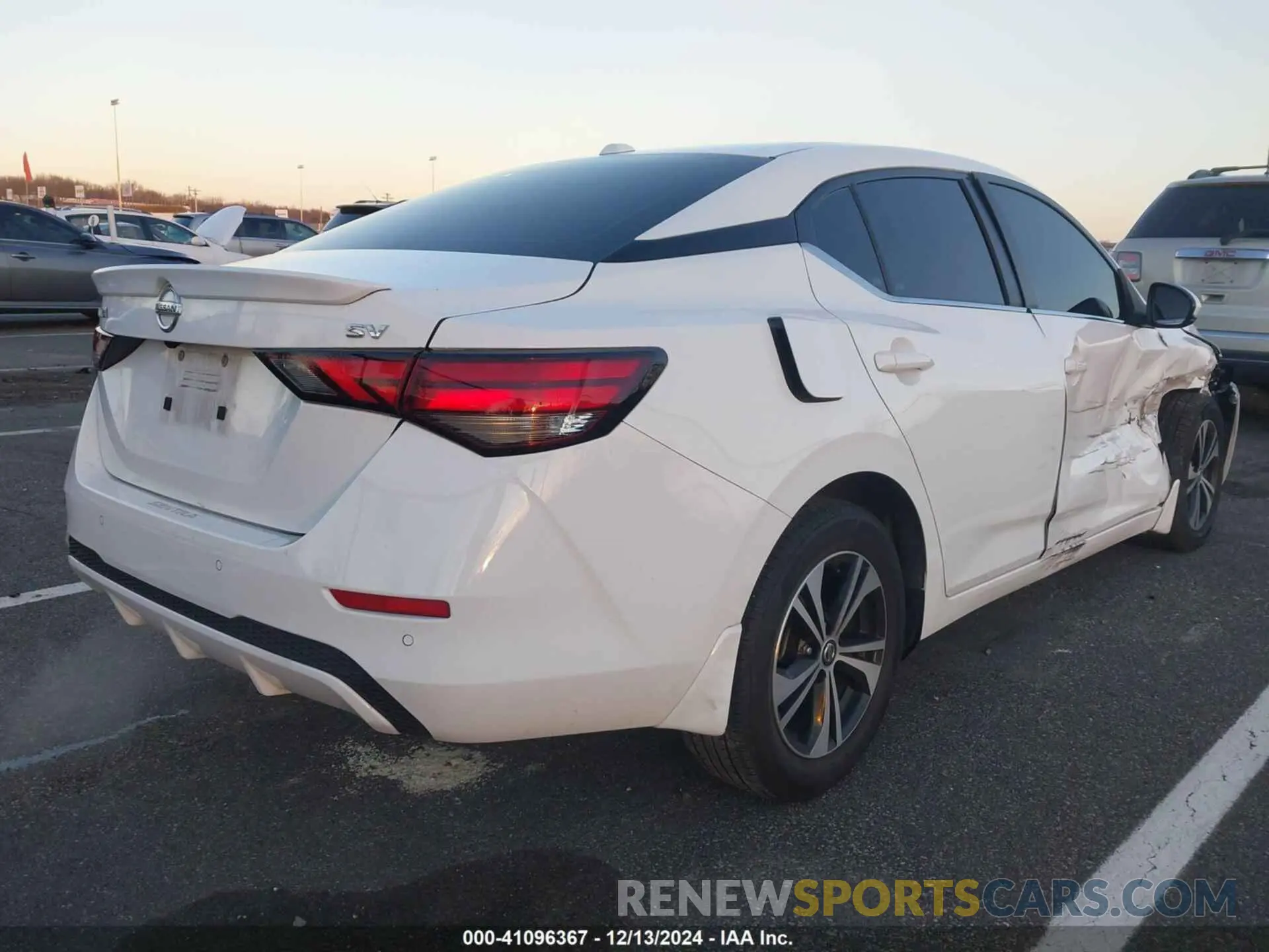 4 fotografías del automóvil dañado 3N1AB8CV8LY249499 NISSAN SENTRA 2020