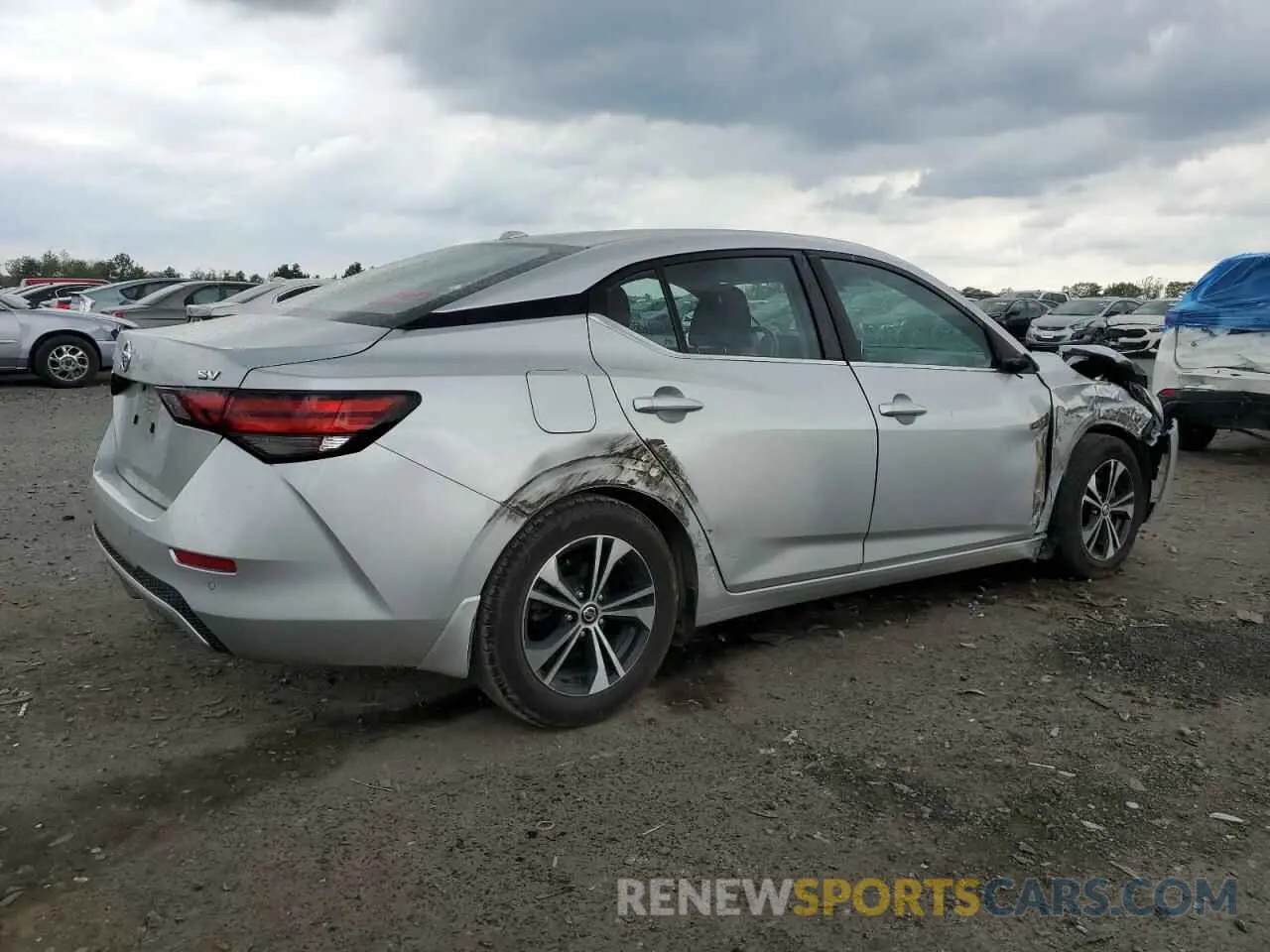3 fotografías del automóvil dañado 3N1AB8CV8LY295835 NISSAN SENTRA 2020