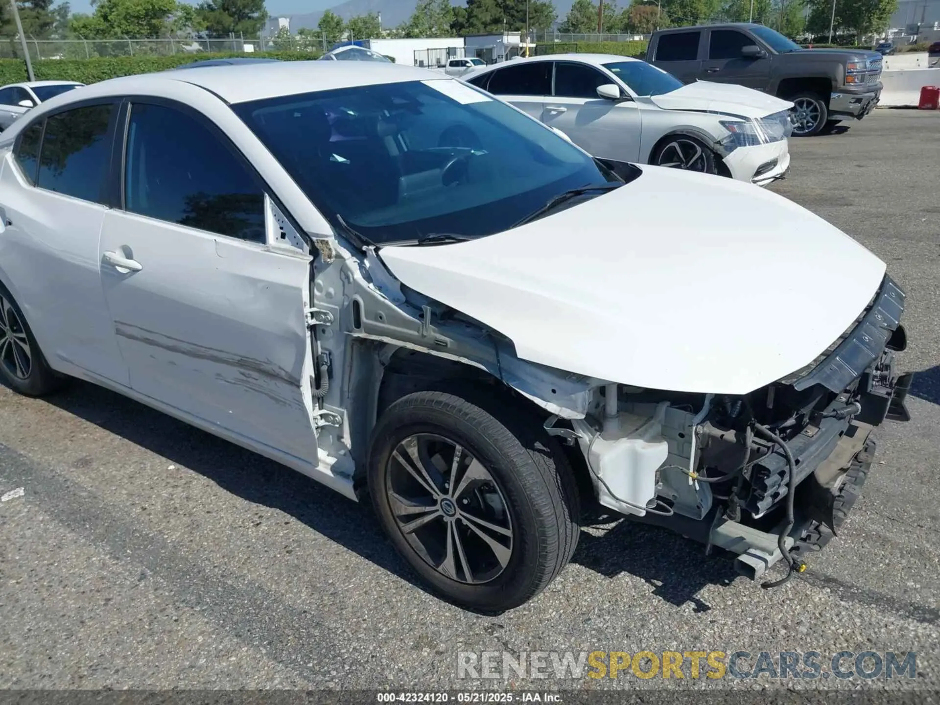6 fotografías del automóvil dañado 3N1AB8CV8LY308373 NISSAN SENTRA 2020