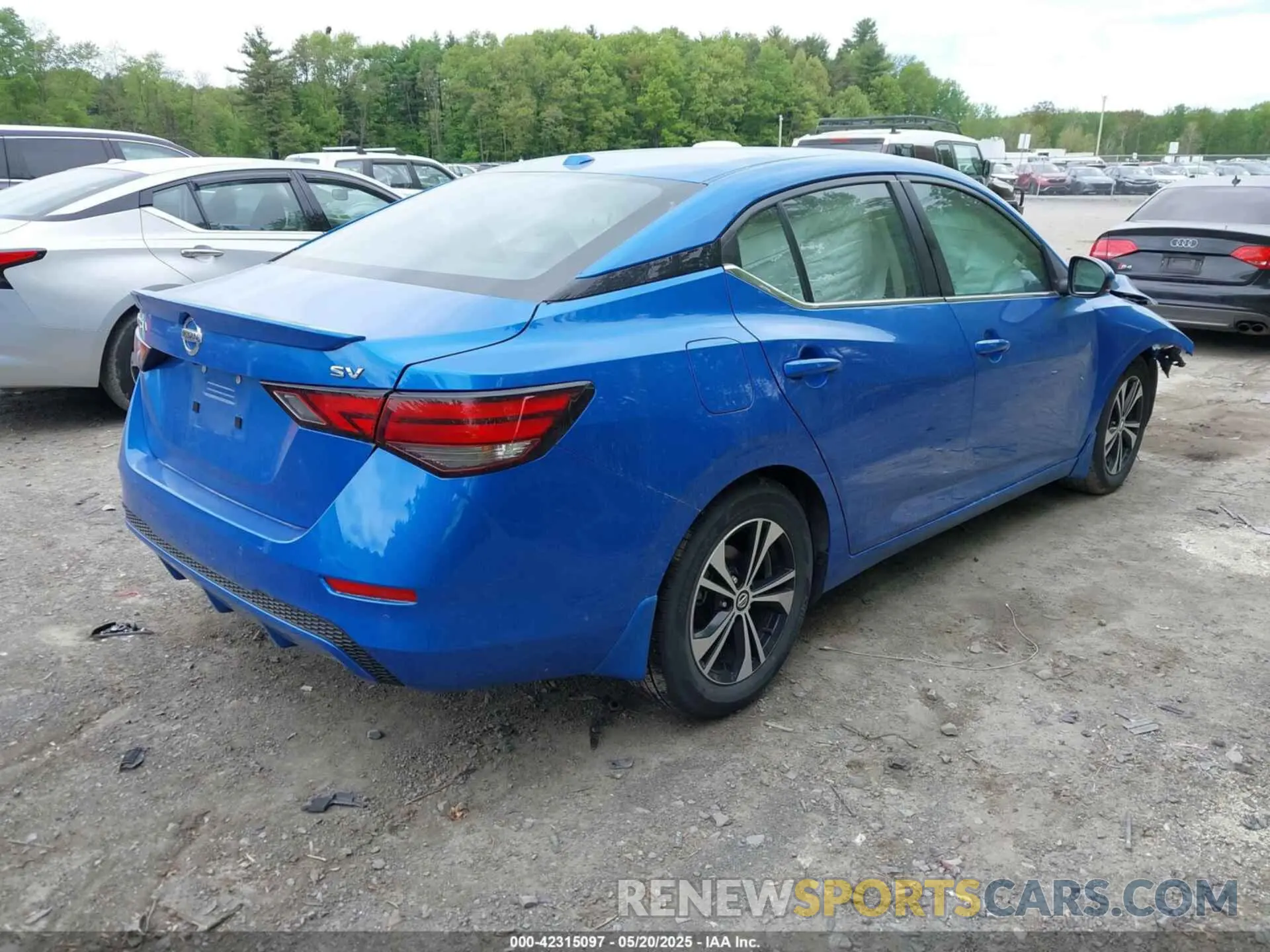 4 fotografías del automóvil dañado 3N1AB8CV8LY313086 NISSAN SENTRA 2020
