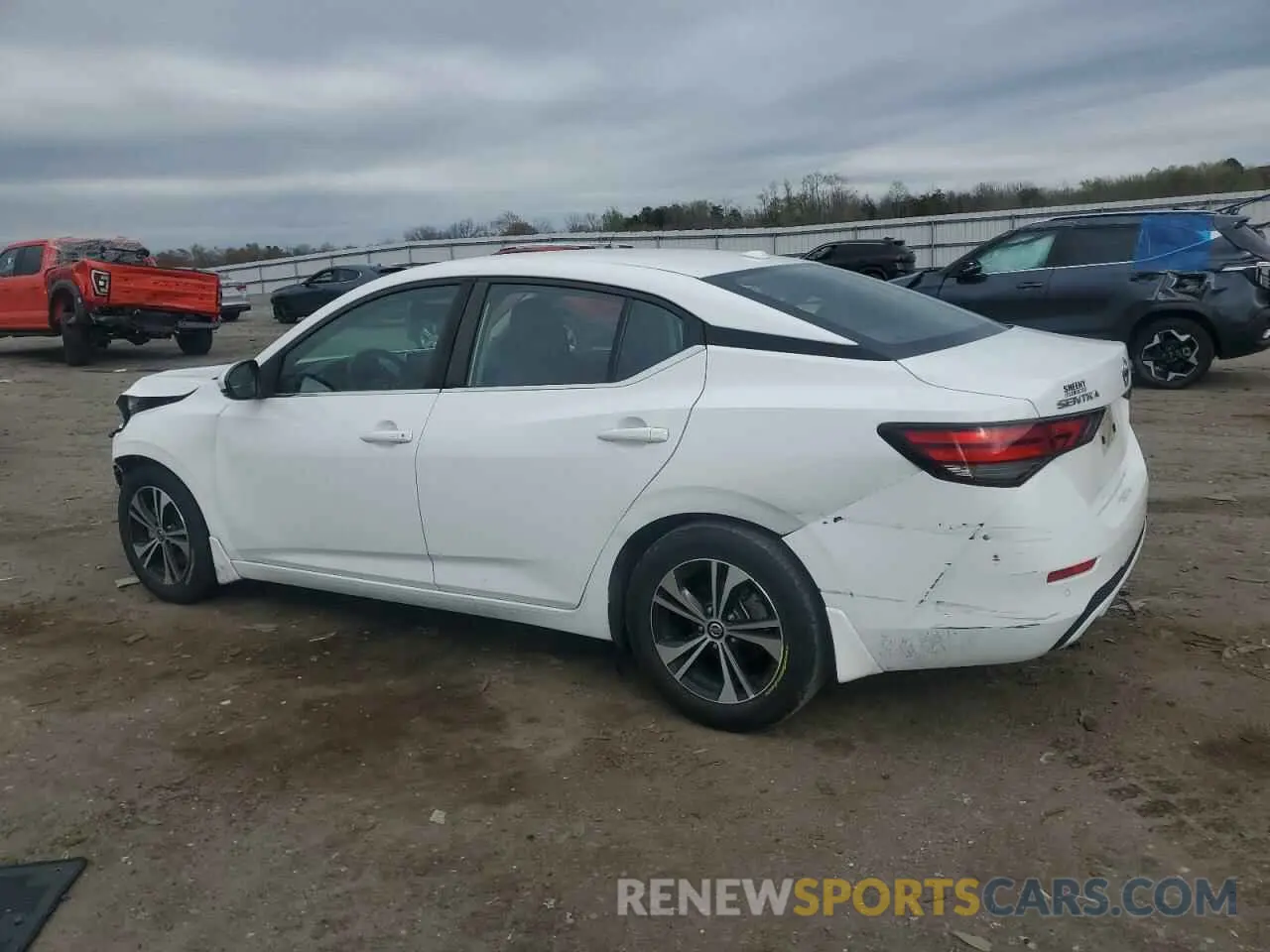 2 fotografías del automóvil dañado 3N1AB8CV9LY267140 NISSAN SENTRA 2020