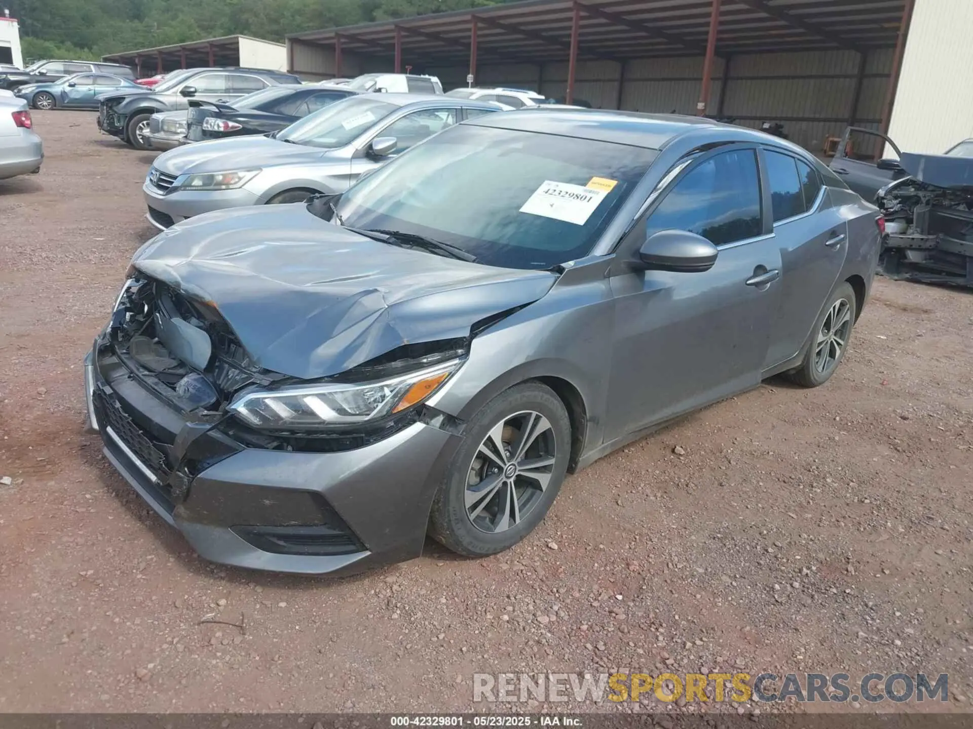 2 fotografías del automóvil dañado 3N1AB8CVXLY207206 NISSAN SENTRA 2020