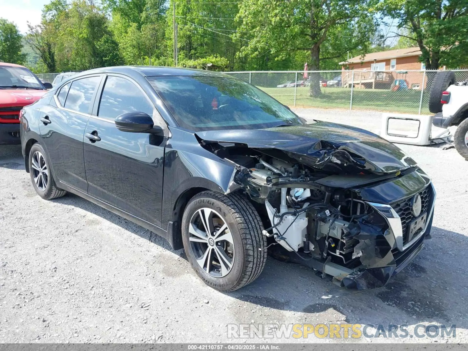 6 fotografías del automóvil dañado 3N1AB8CVXLY221851 NISSAN SENTRA 2020