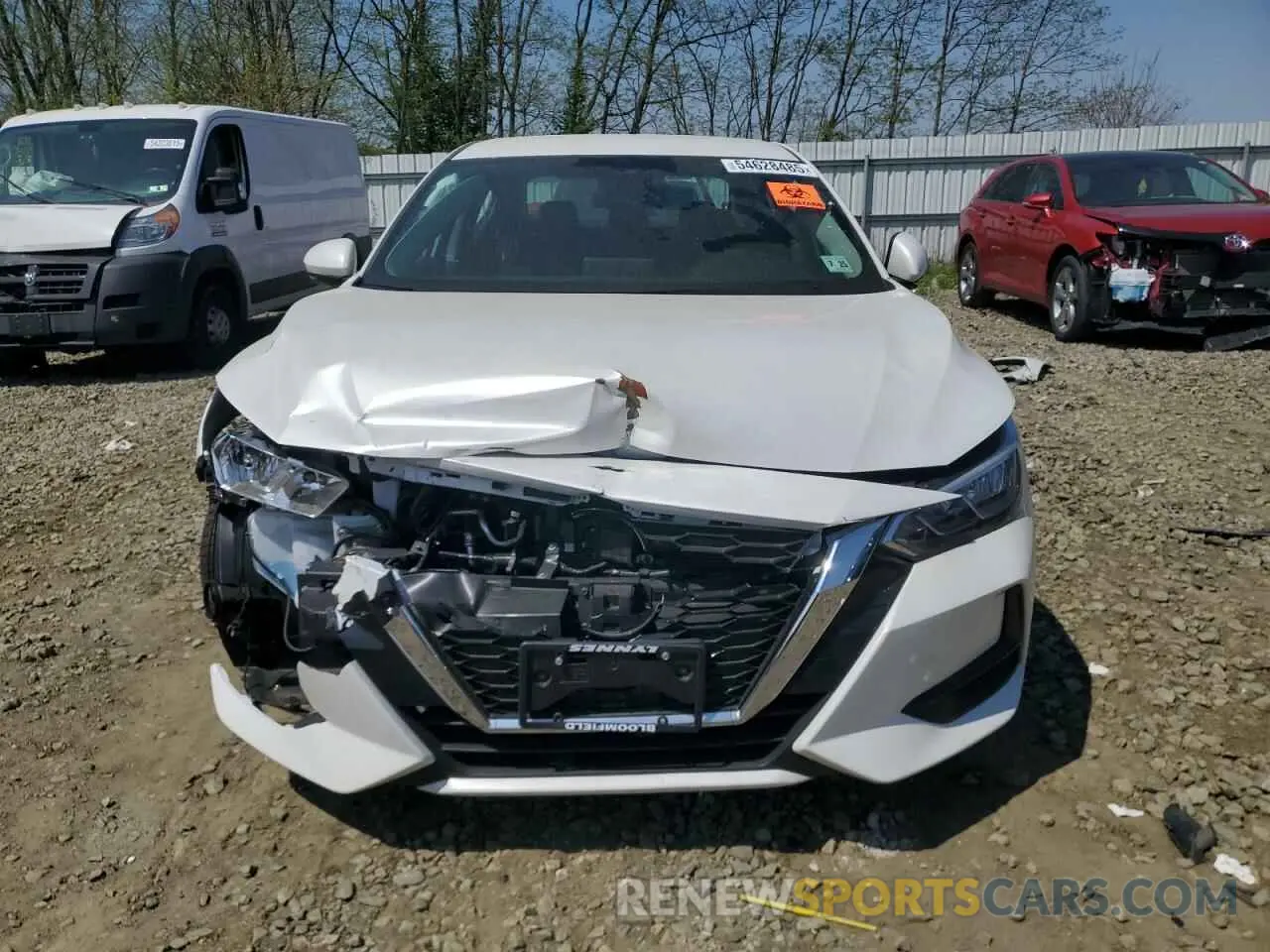 5 fotografías del automóvil dañado 3N1AB8CVXLY235958 NISSAN SENTRA 2020