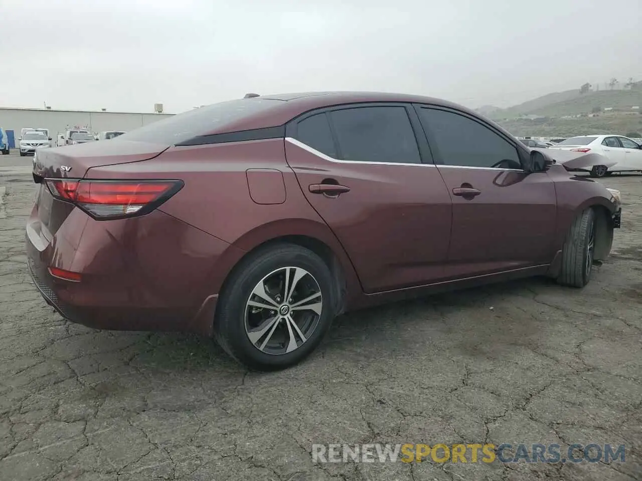 3 fotografías del automóvil dañado 3N1AB8CVXLY243669 NISSAN SENTRA 2020
