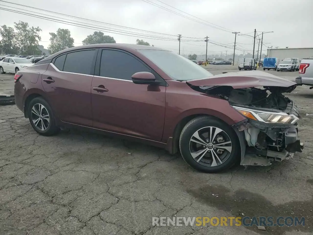 4 fotografías del automóvil dañado 3N1AB8CVXLY243669 NISSAN SENTRA 2020