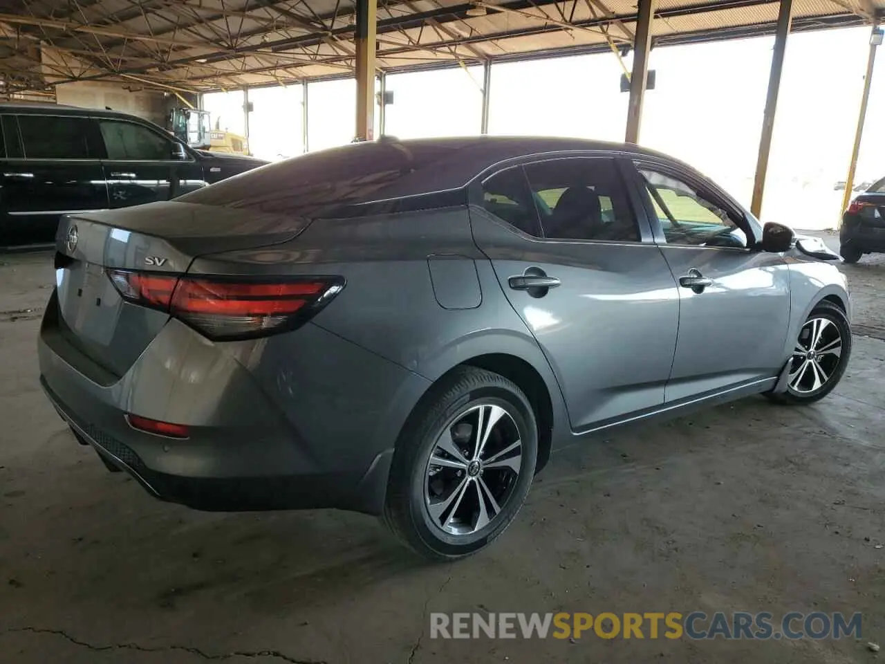 3 fotografías del automóvil dañado 3N1AB8CVXLY256731 NISSAN SENTRA 2020