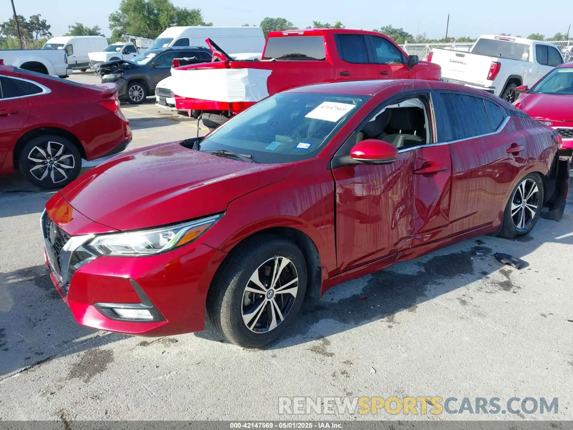 2 fotografías del automóvil dañado 3N1AB8CVXLY278633 NISSAN SENTRA 2020