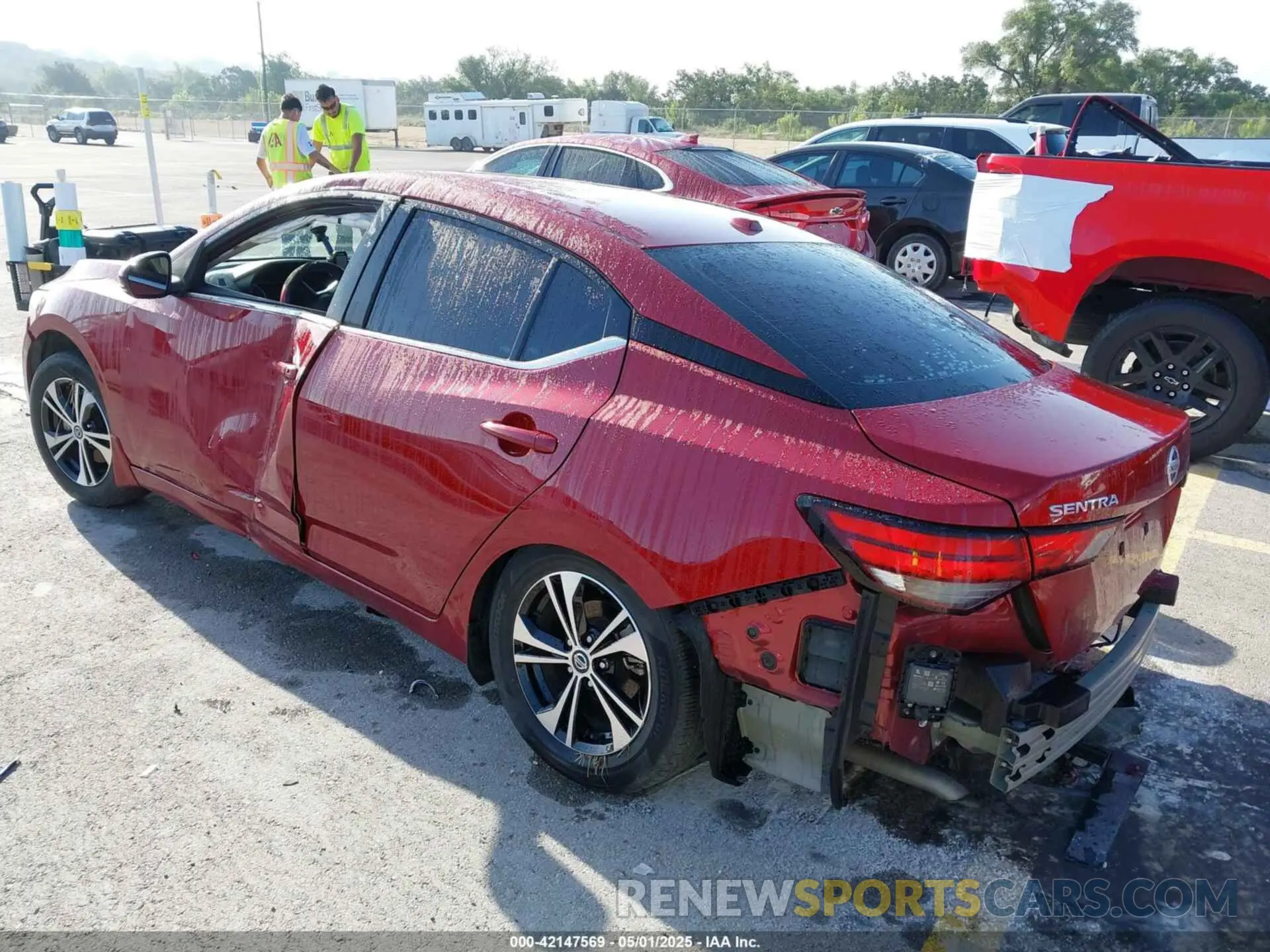3 fotografías del automóvil dañado 3N1AB8CVXLY278633 NISSAN SENTRA 2020