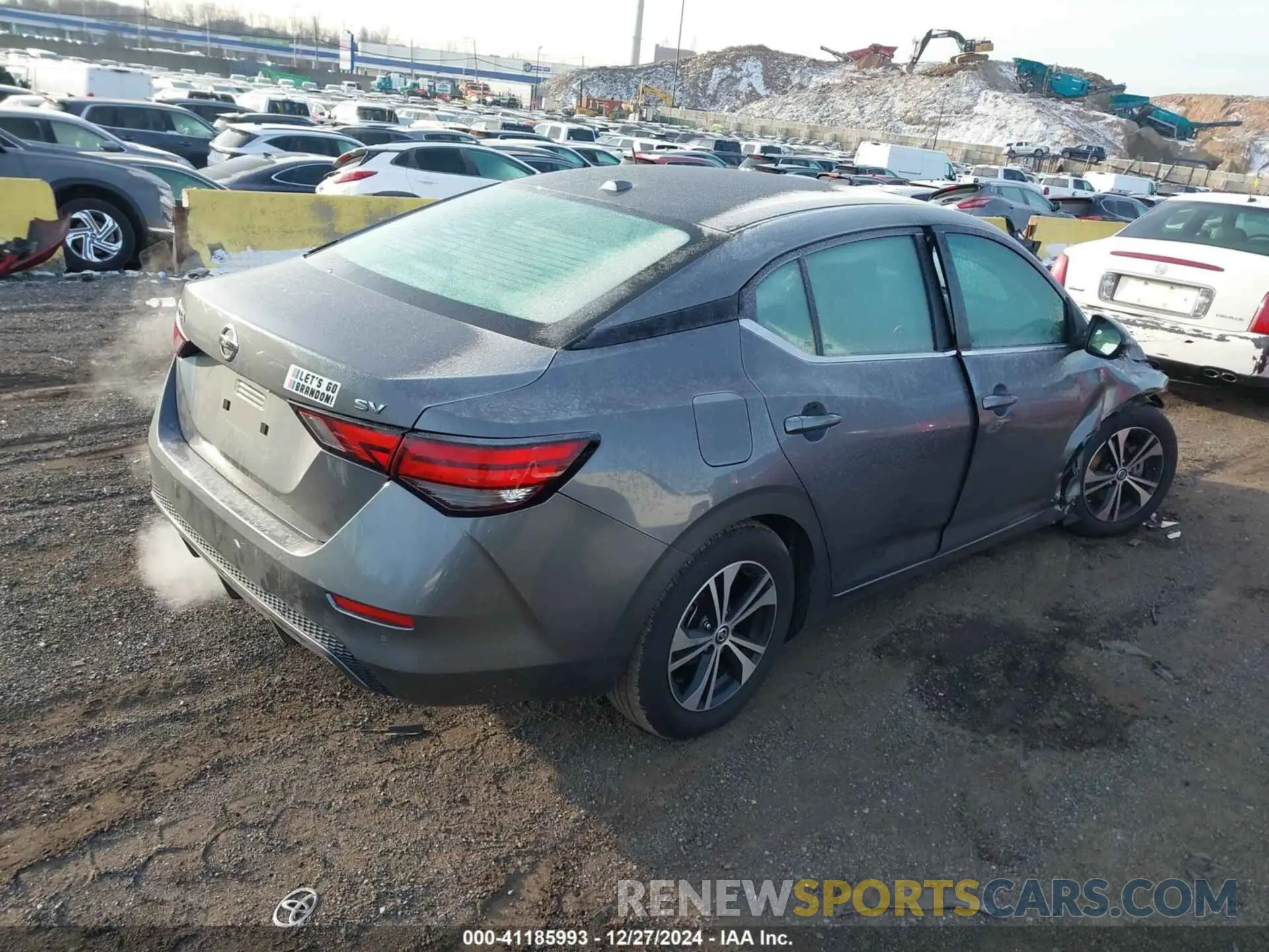 4 fotografías del automóvil dañado 3N1AB8CVXLY312294 NISSAN SENTRA 2020