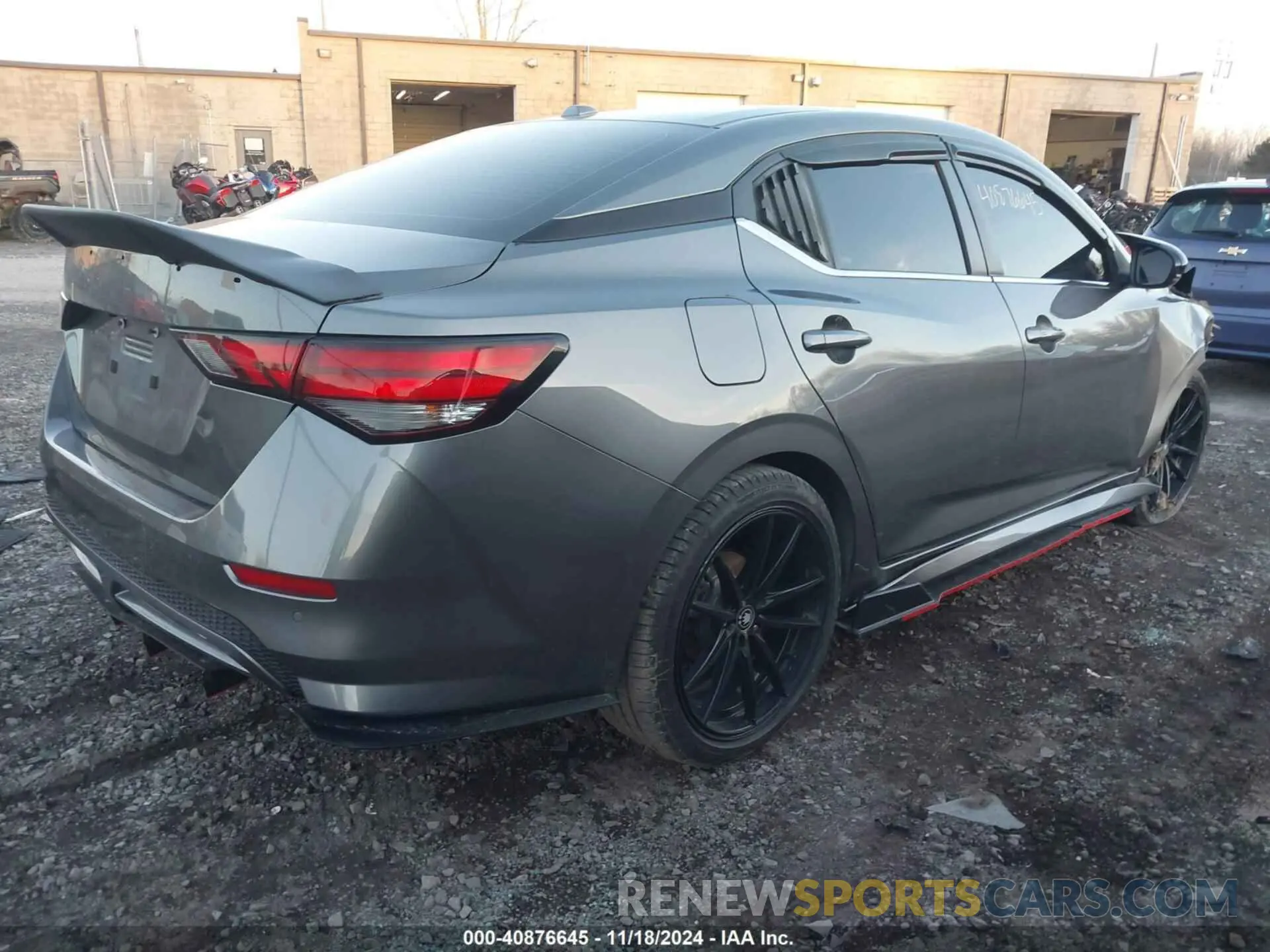 4 fotografías del automóvil dañado 3N1AB8DV1LY276302 NISSAN SENTRA 2020