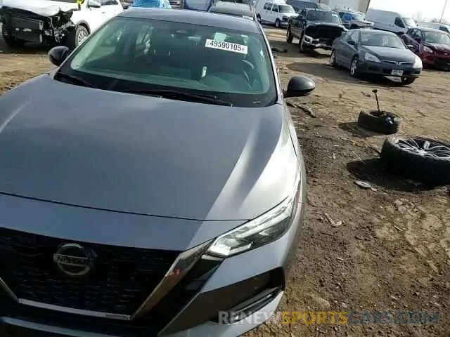 10 fotografías del automóvil dañado 3N1AB8DV2LY267849 NISSAN SENTRA 2020
