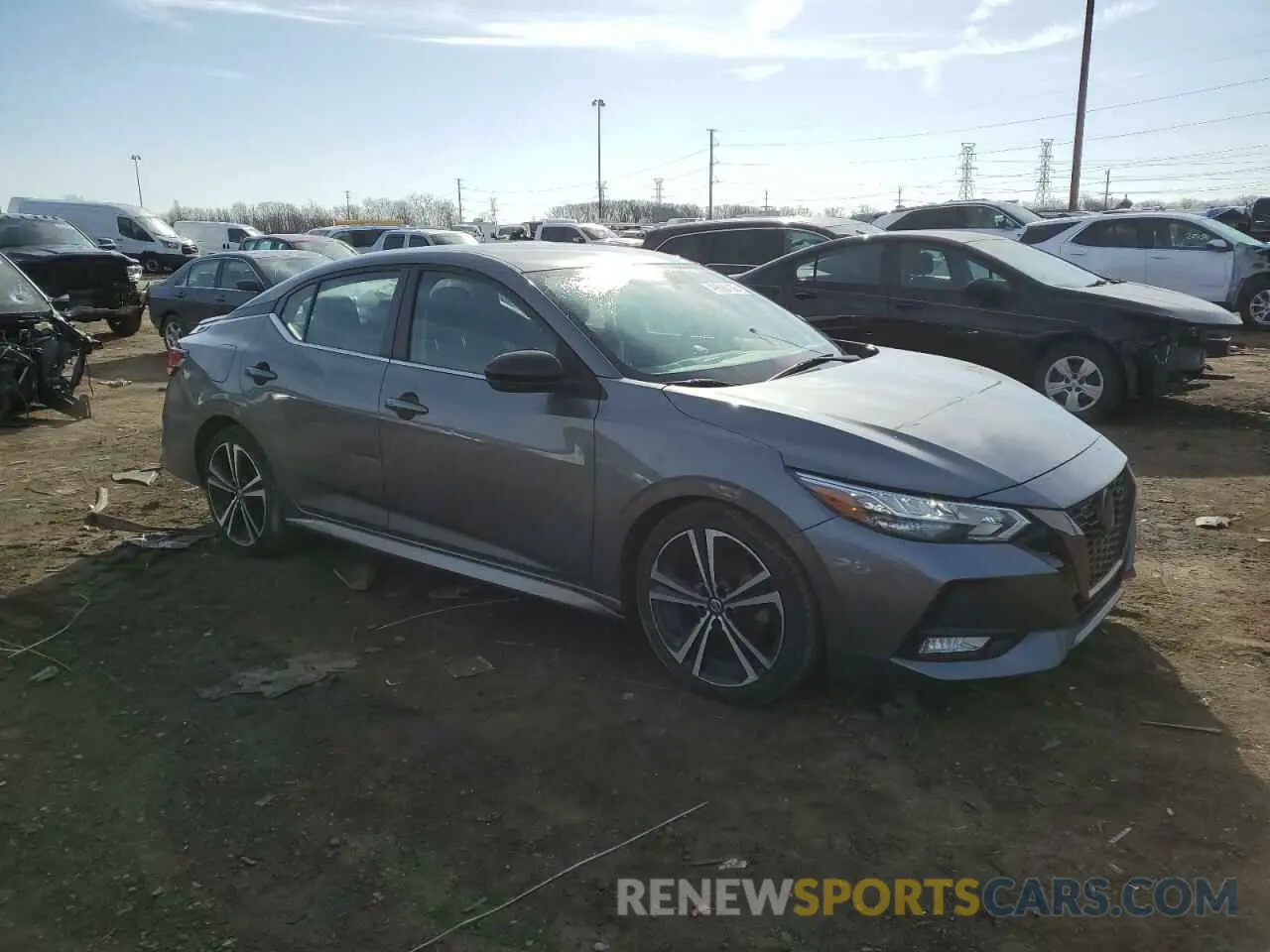 4 fotografías del automóvil dañado 3N1AB8DV2LY267849 NISSAN SENTRA 2020