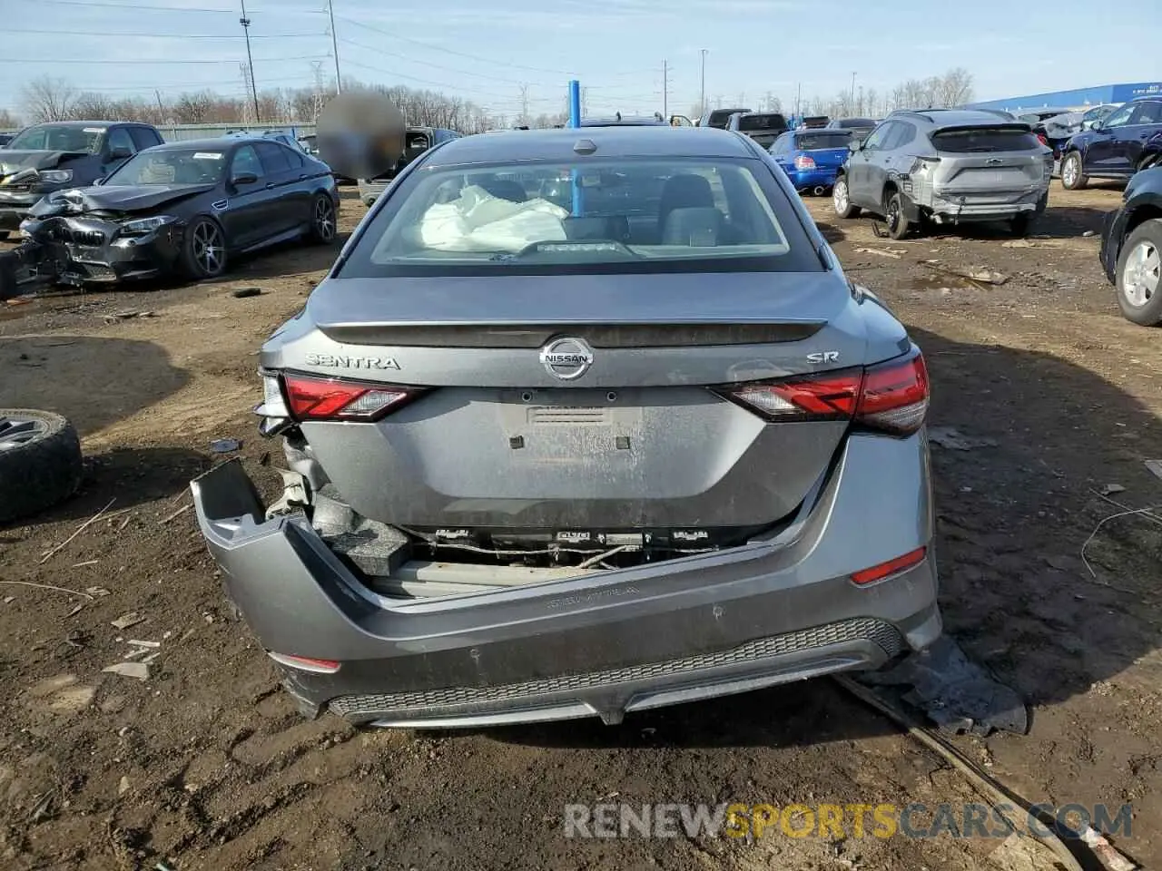6 fotografías del automóvil dañado 3N1AB8DV2LY267849 NISSAN SENTRA 2020