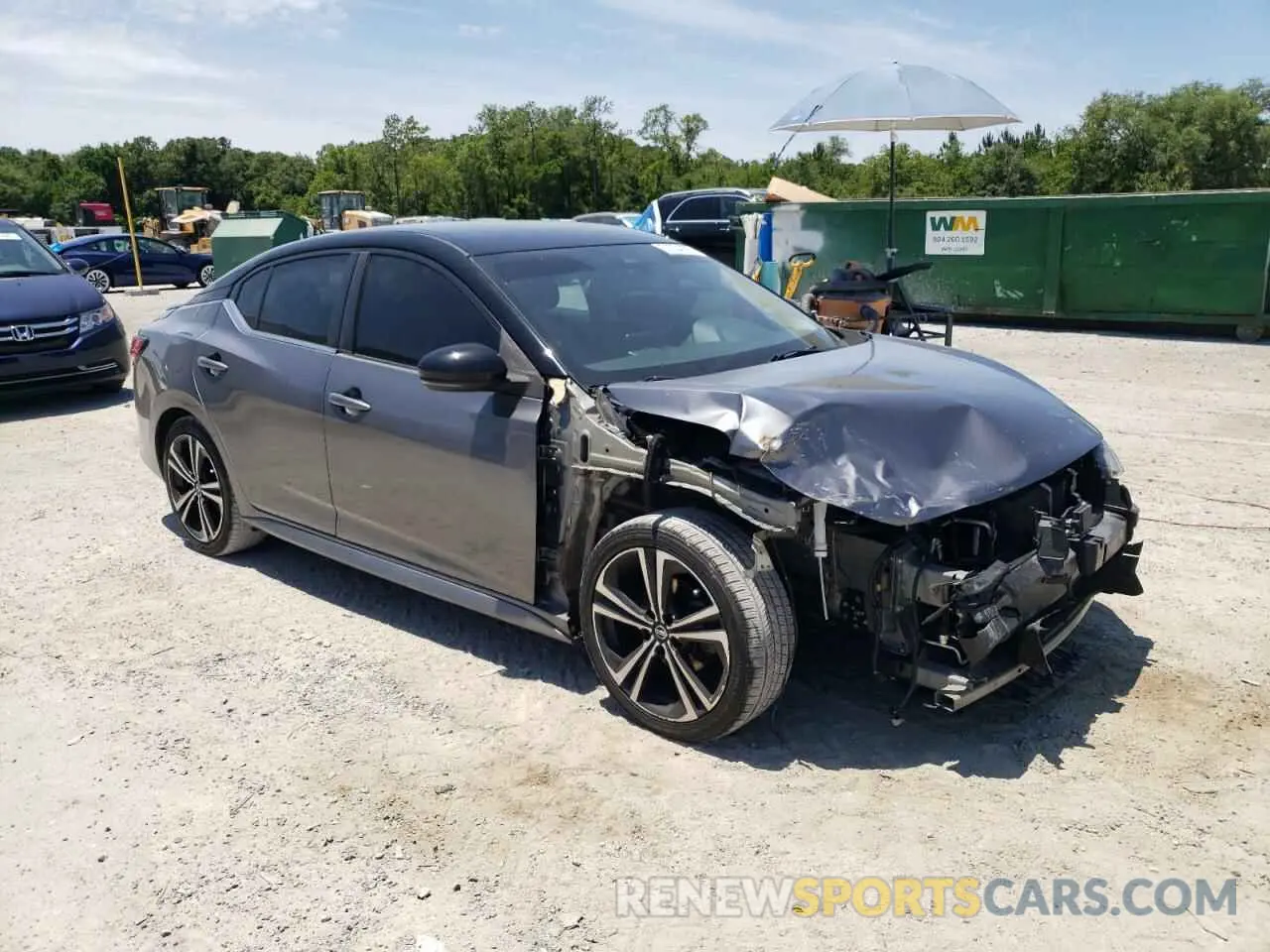 4 fotografías del automóvil dañado 3N1AB8DV3LY242362 NISSAN SENTRA 2020