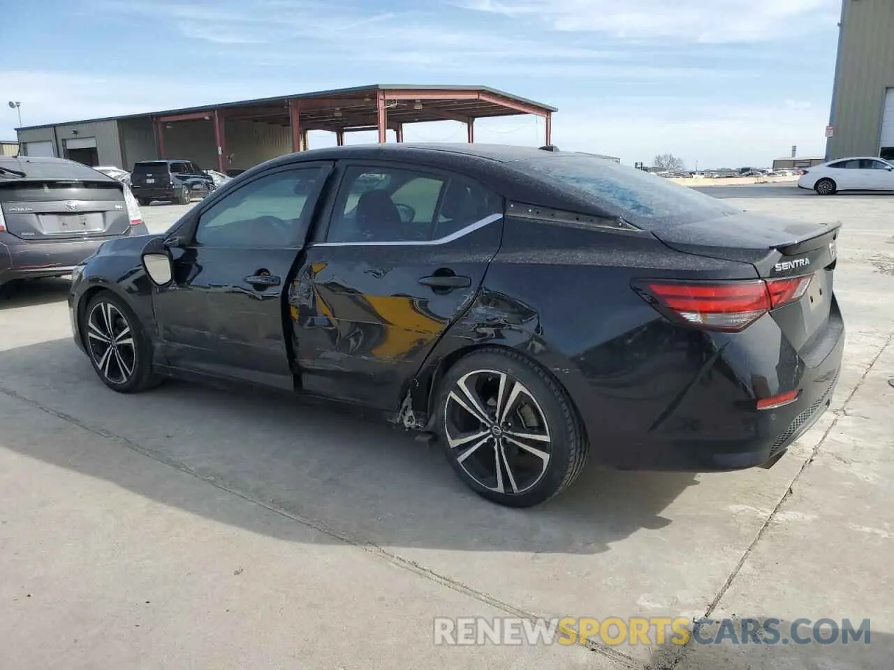 2 fotografías del automóvil dañado 3N1AB8DV3LY278665 NISSAN SENTRA 2020