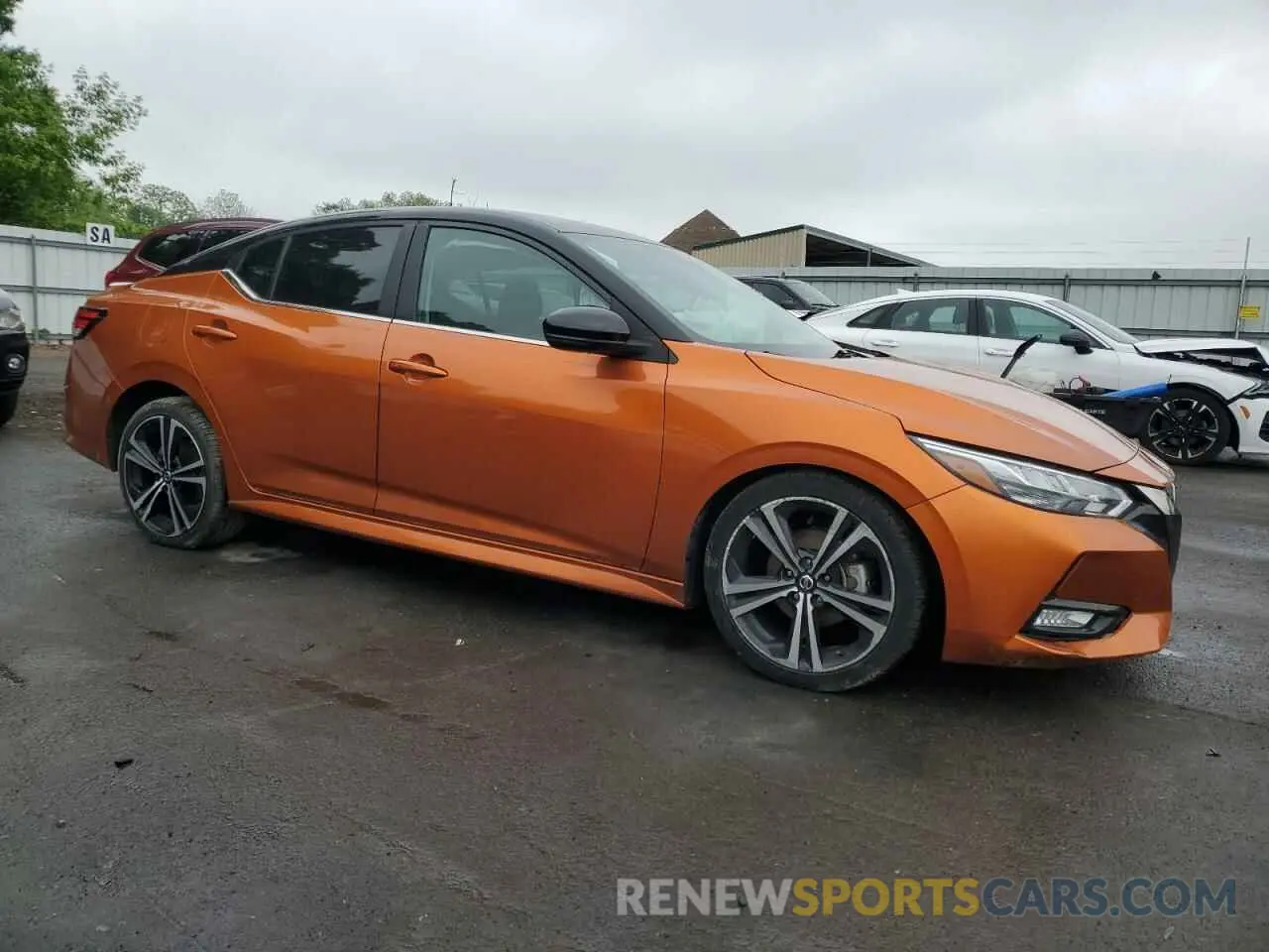 4 fotografías del automóvil dañado 3N1AB8DV4LY229636 NISSAN SENTRA 2020
