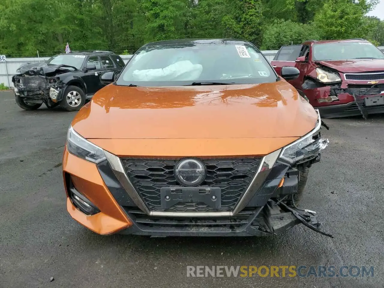 5 fotografías del automóvil dañado 3N1AB8DV4LY229636 NISSAN SENTRA 2020