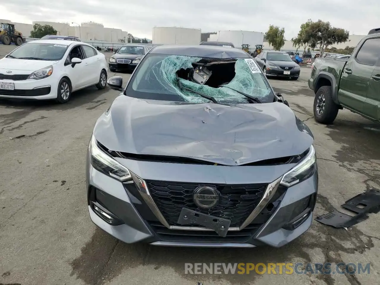 5 fotografías del automóvil dañado 3N1AB8DV4LY253032 NISSAN SENTRA 2020