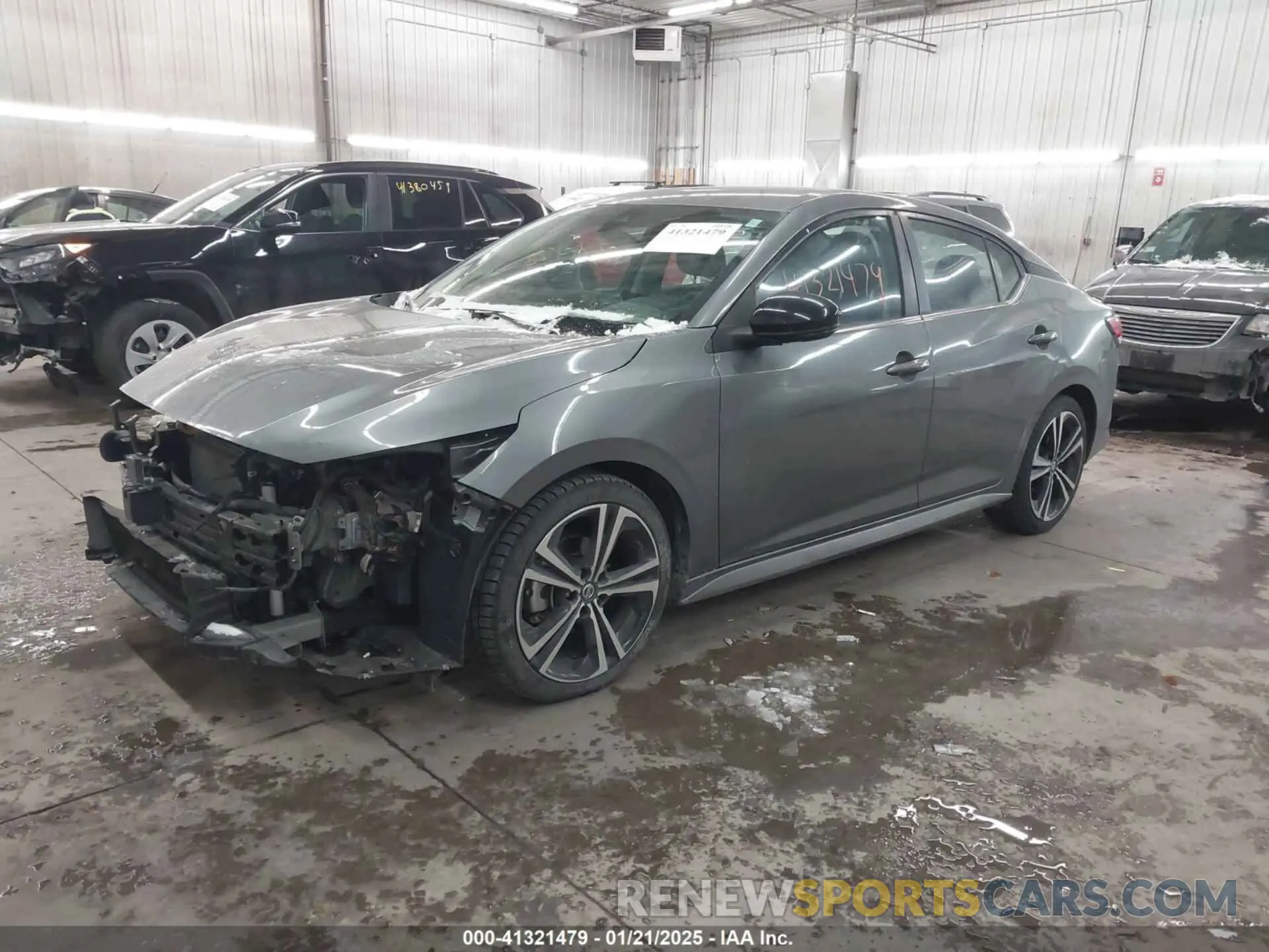 2 fotografías del automóvil dañado 3N1AB8DV4LY264905 NISSAN SENTRA 2020