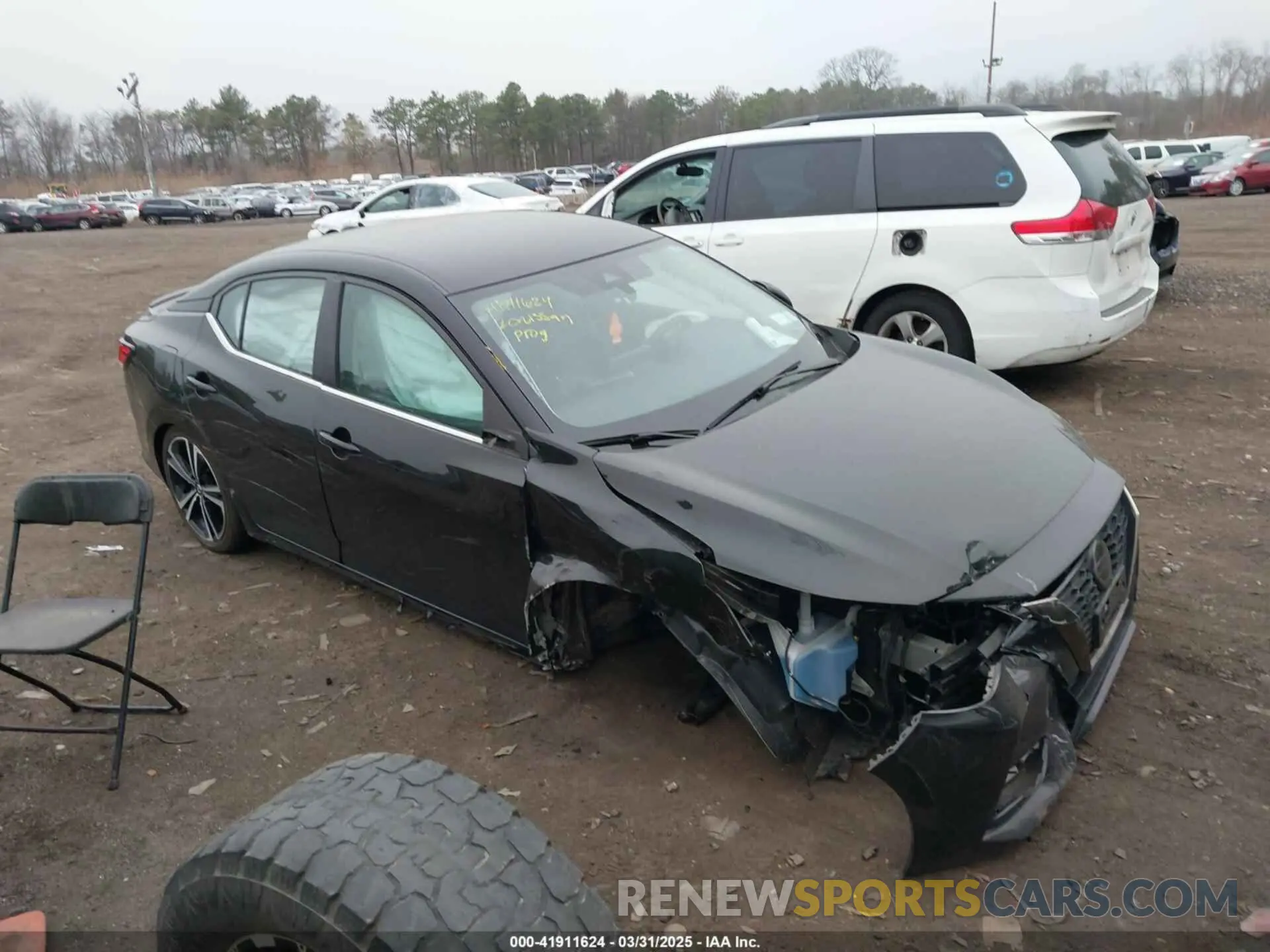 13 fotografías del automóvil dañado 3N1AB8DV5LY218161 NISSAN SENTRA 2020