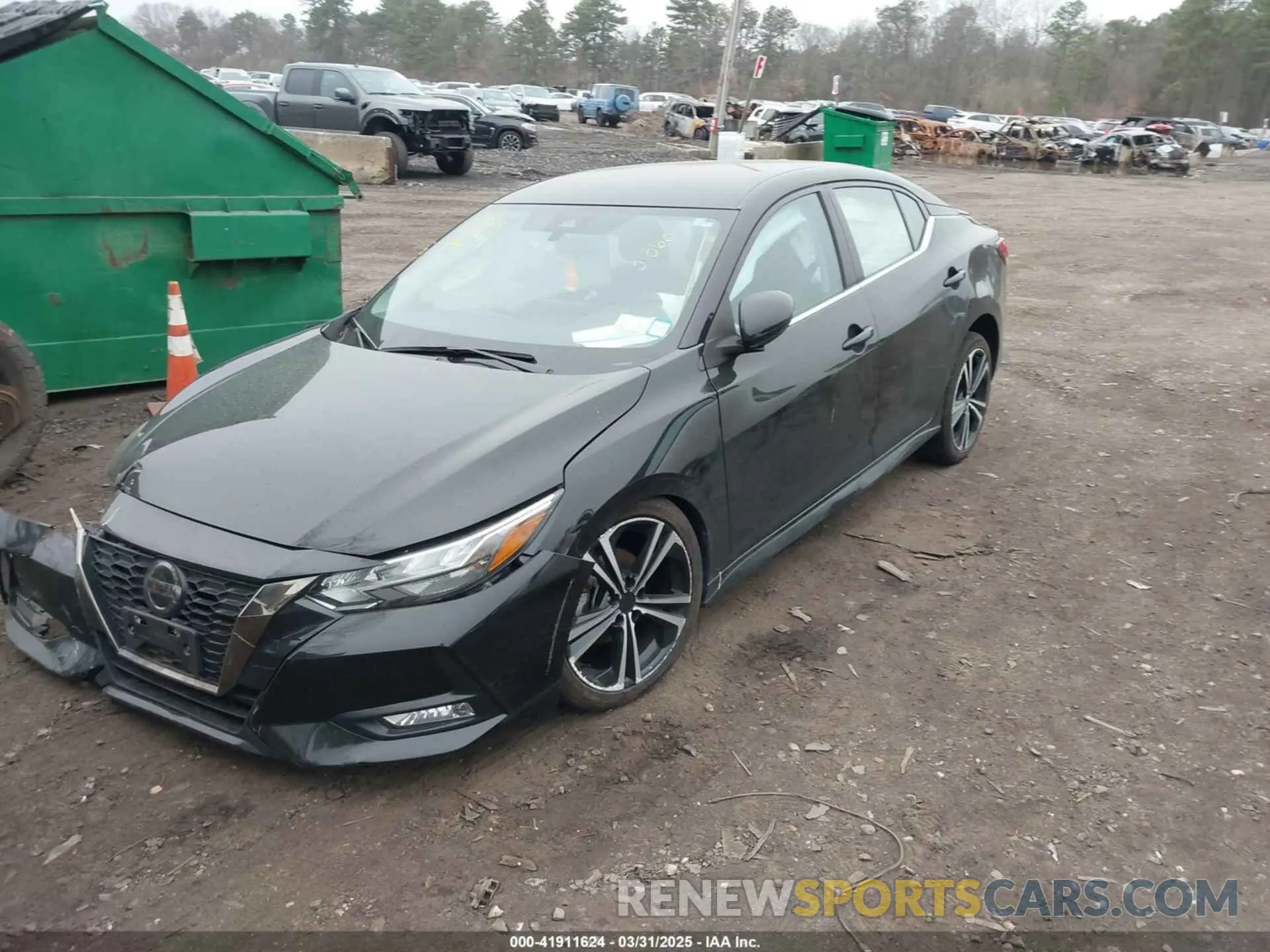 2 fotografías del automóvil dañado 3N1AB8DV5LY218161 NISSAN SENTRA 2020