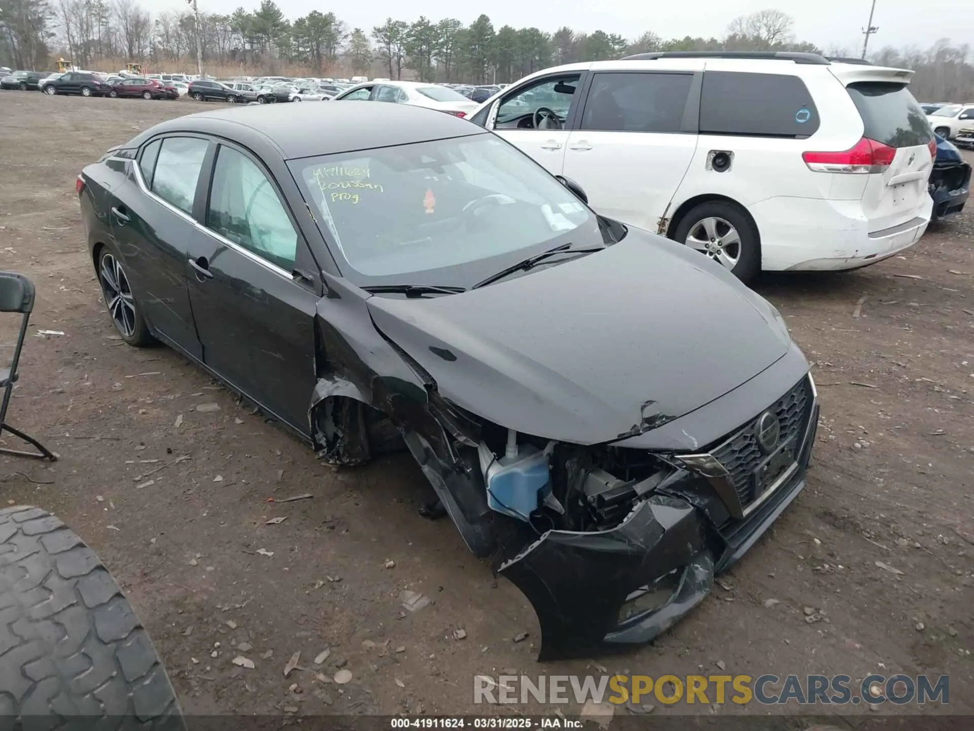 6 fotografías del automóvil dañado 3N1AB8DV5LY218161 NISSAN SENTRA 2020